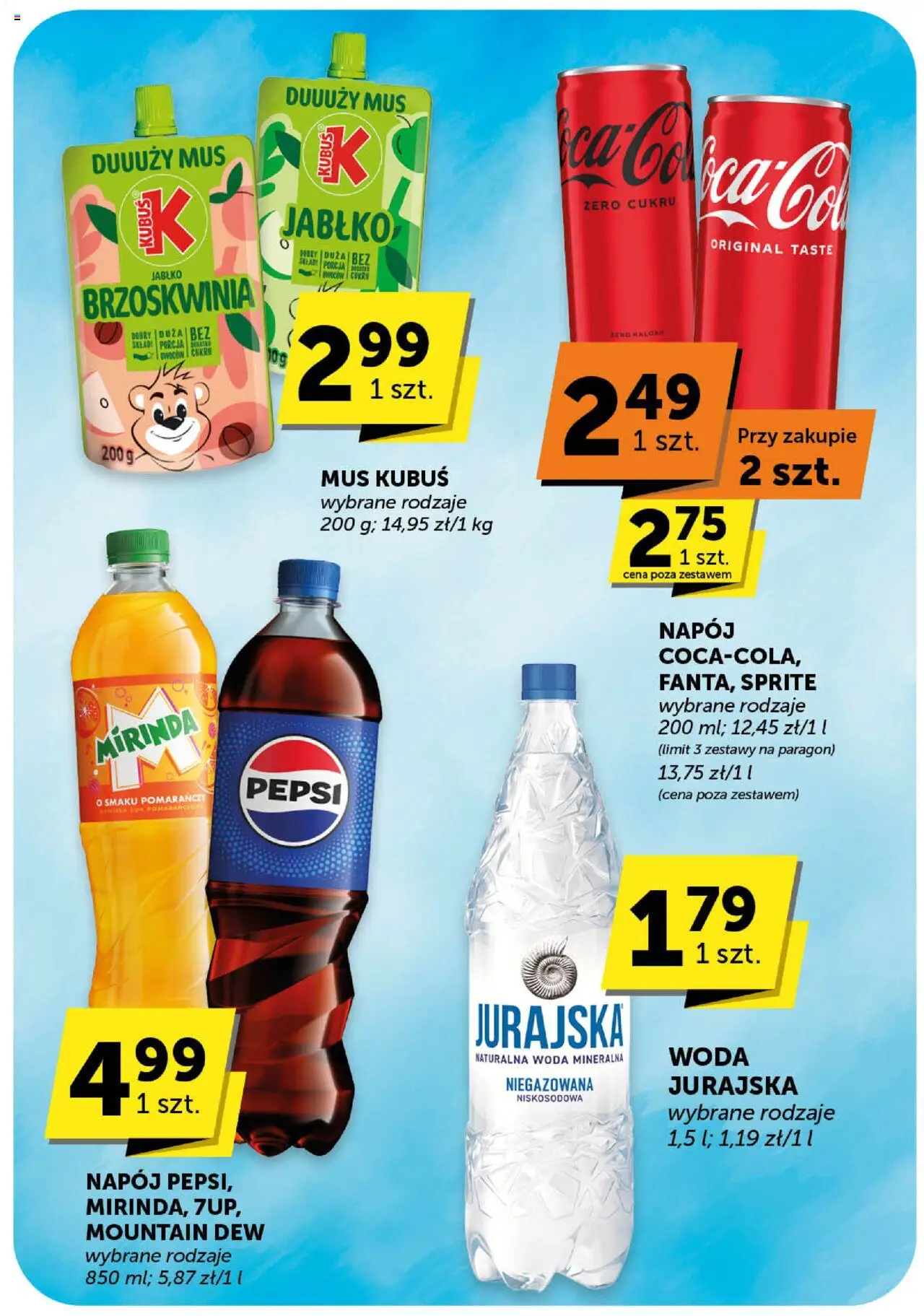Euro Sklep Gazetka od 16.10.2025 | Strona: 36 | Produkty: Brzoskwinia, Pepsi, Sprite, Woda