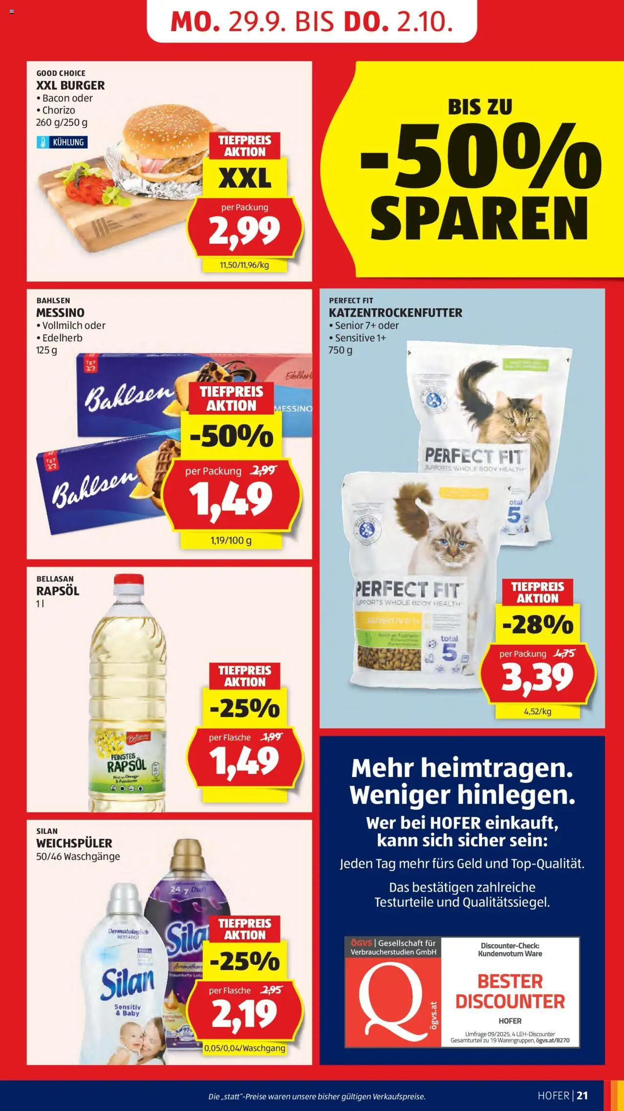 Hofer Flugblatt gültig ab 26.09.2025 | Seite: 23 | Produkte: Duft, Weichspüler
