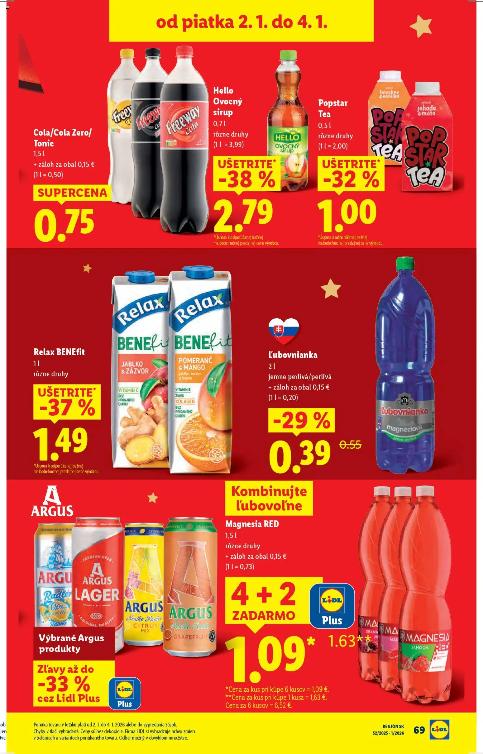Nové Lidl akcie – leták je platný od 02.01.2026 | Strana: 18 | Produkty: Zázvor, Magnesia, Mango, Cola