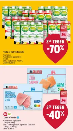 Volle of halfvolle melk, 8 x 1 L melk - Voorbeeld van een folder van Delhaize, geldig van 08.01.2026 | Pagina: 32