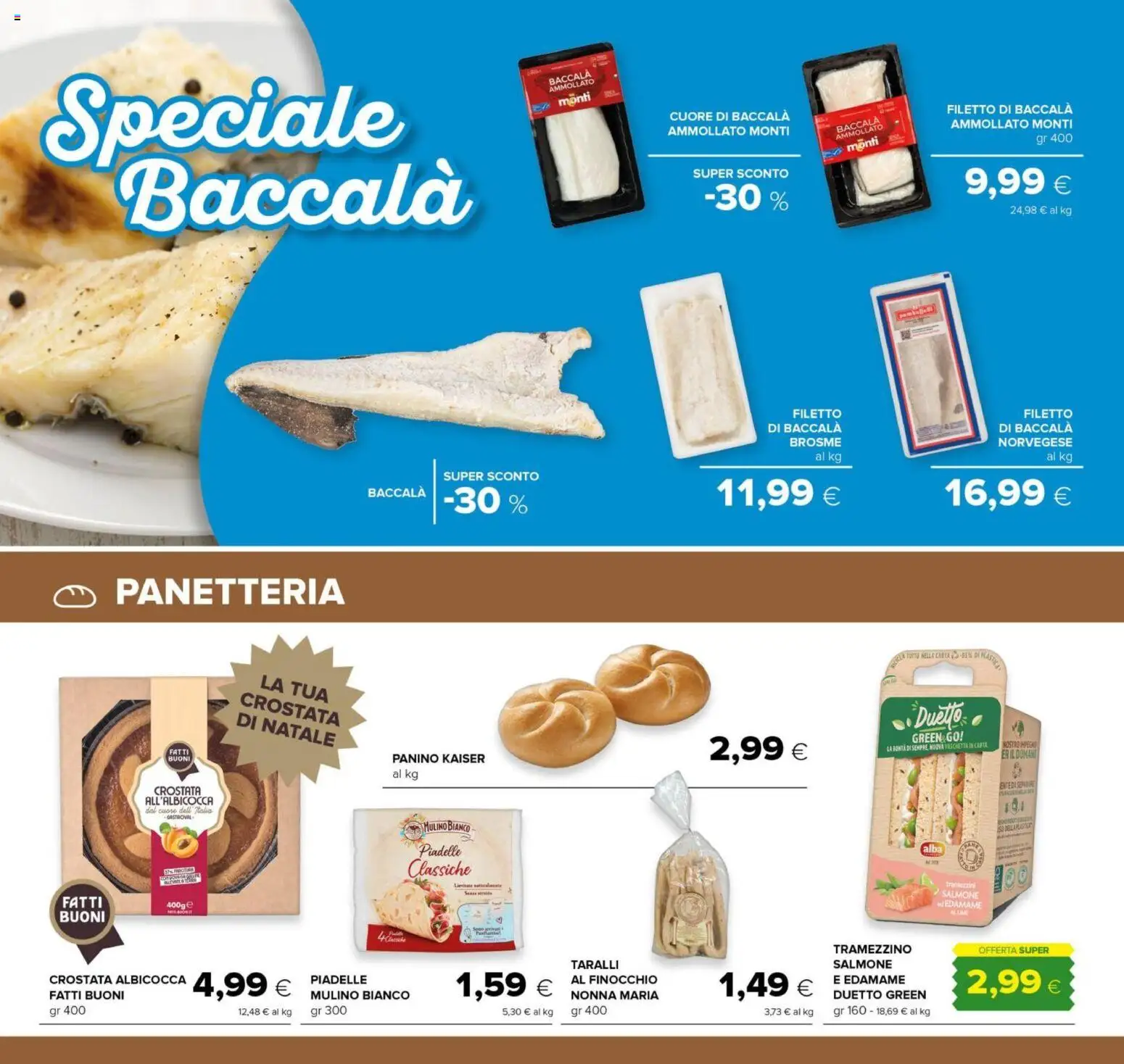 Volantino Oasi del 01.12.2025 | Pagina: 15 | Prodotti: Salmone, Lime, Taralli, Tramezzino