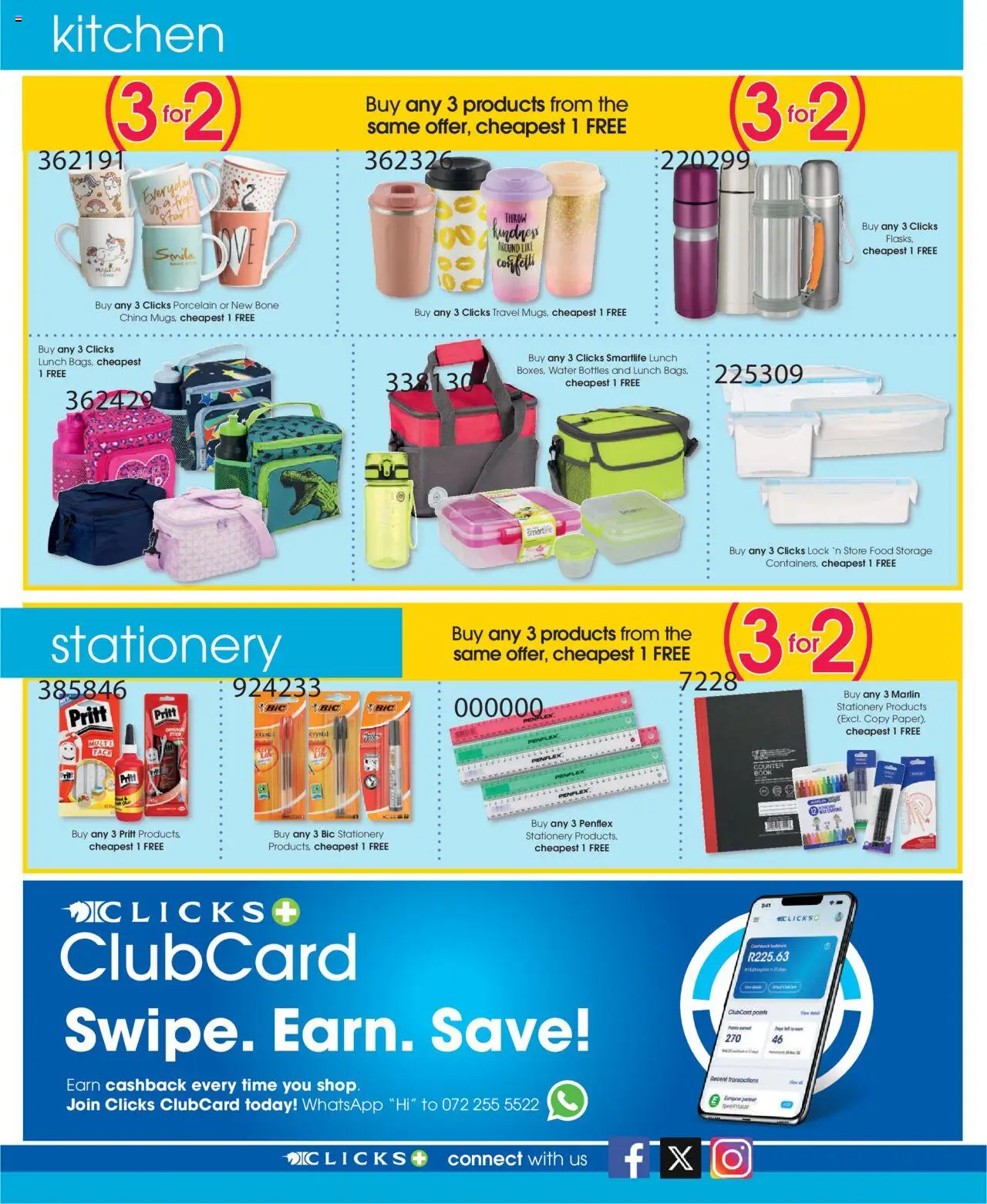 New Clicks catalogue – valid from 09.09.2025 | Page: 44 | Products: Lock, Water