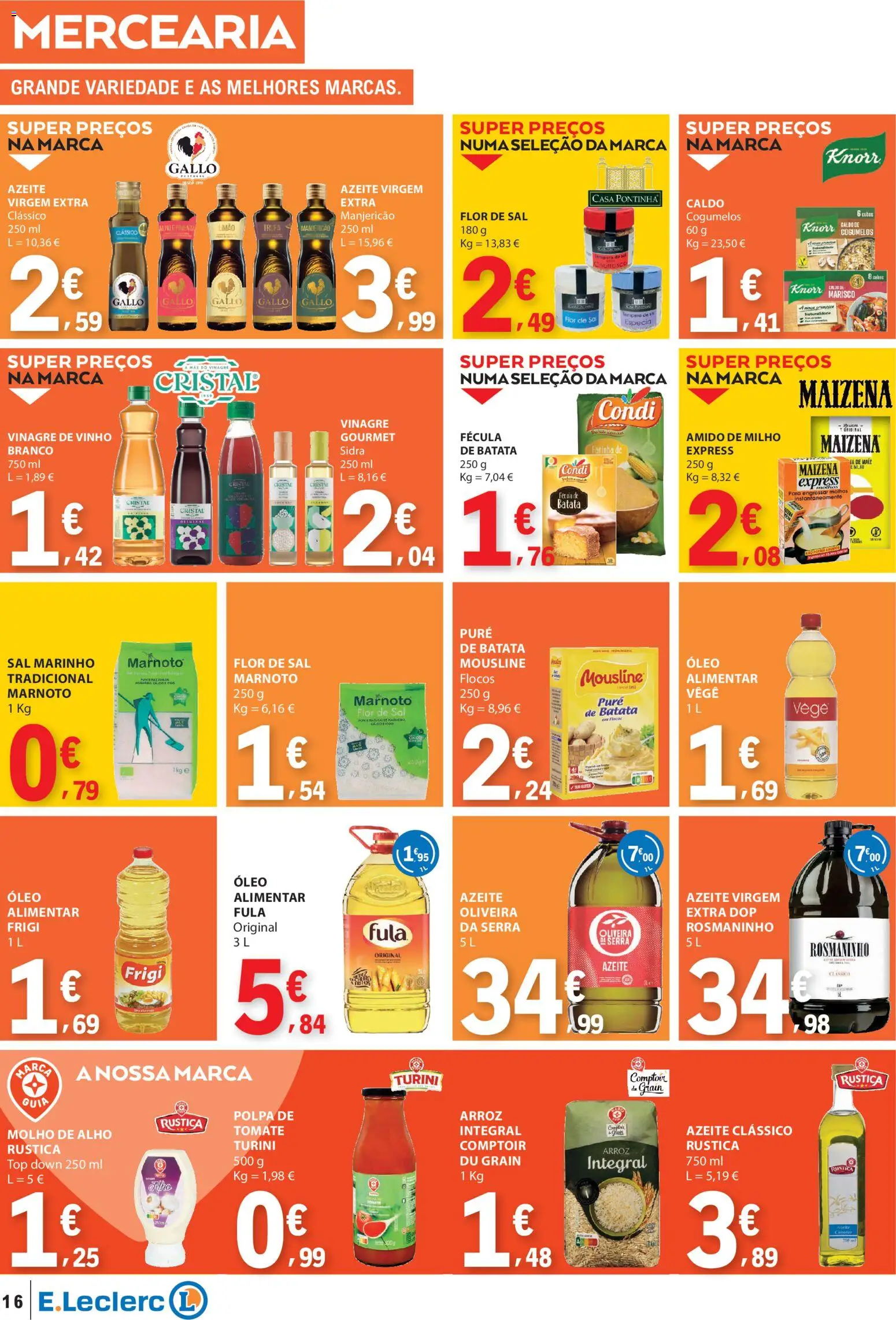 E.Leclerc folheto │ válido de 26.02.2026 | Página: 16 | Produtos: Batata, Sal, Milho, Flocos