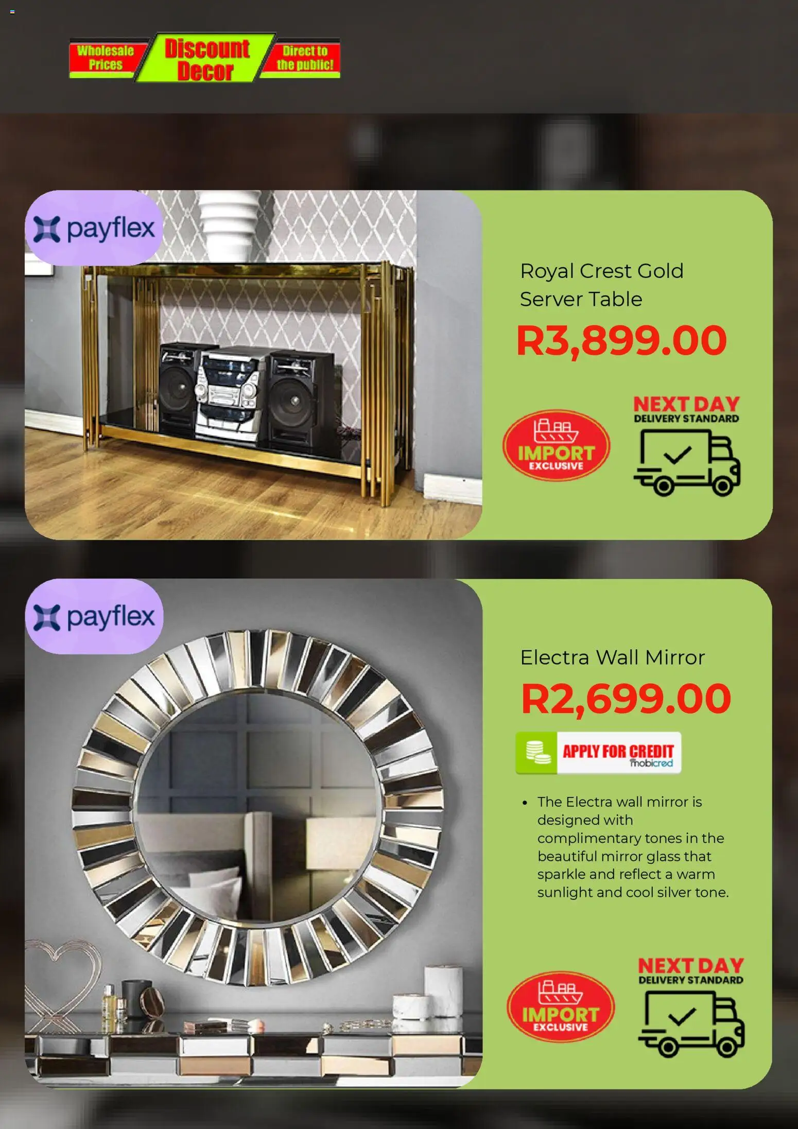 New Discount Decor catalogue – valid from 19.02.2026 | Page: 6 | Products: Table, Mirror