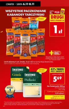 Pogląd oferty "Biedronka gazetka - Oferta w tym tygodniu" - ważna od 06.11.2025 | Strona: 4 | Produkty: Naklejki, Sery, Mleko, Ser