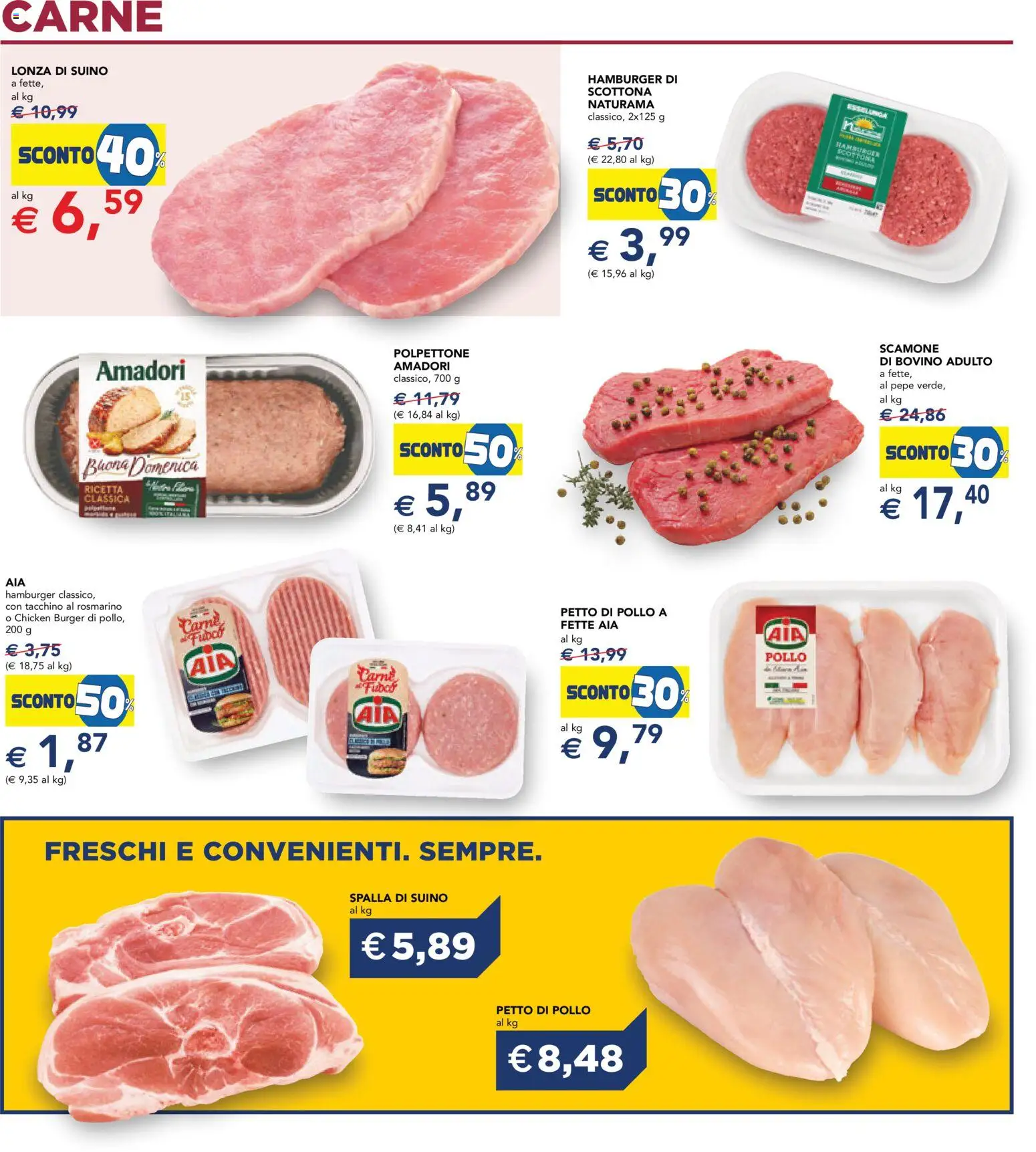 Volantino Esselunga S del 29.01.2026 | Pagina: 15 | Prodotti: Bovino, Petto di Pollo, Rosmarino, Hamburger