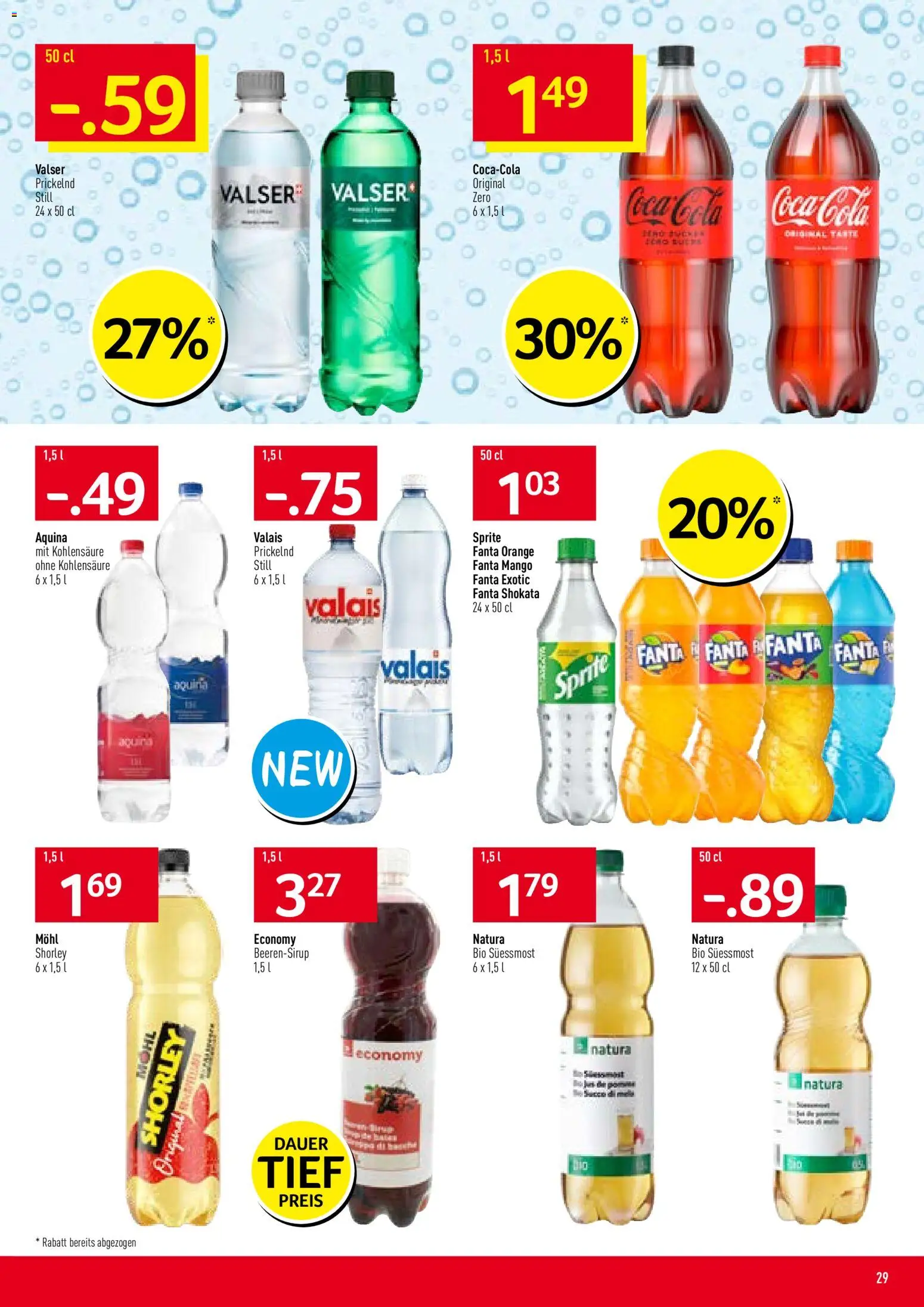Prodega Aktionen – gültig ab 02.03.2026 | Seite: 29 | Produkte: Coca Cola, Fanta, Sprite, Mango