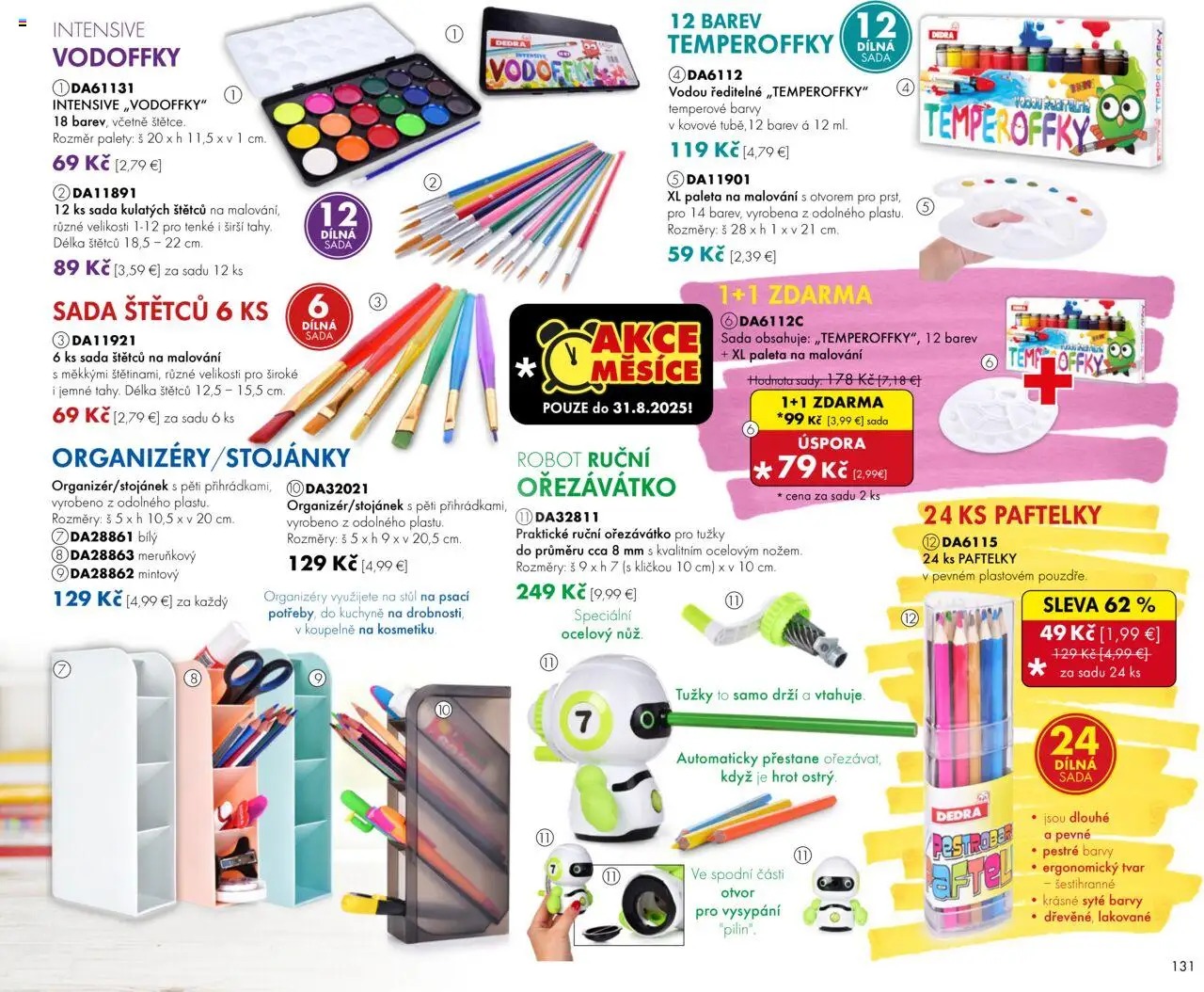 Dedra Katalog 8 2025 │ platný od 25.07.2025 | Strana: 31 | Produkty: Robot, Kuchyne