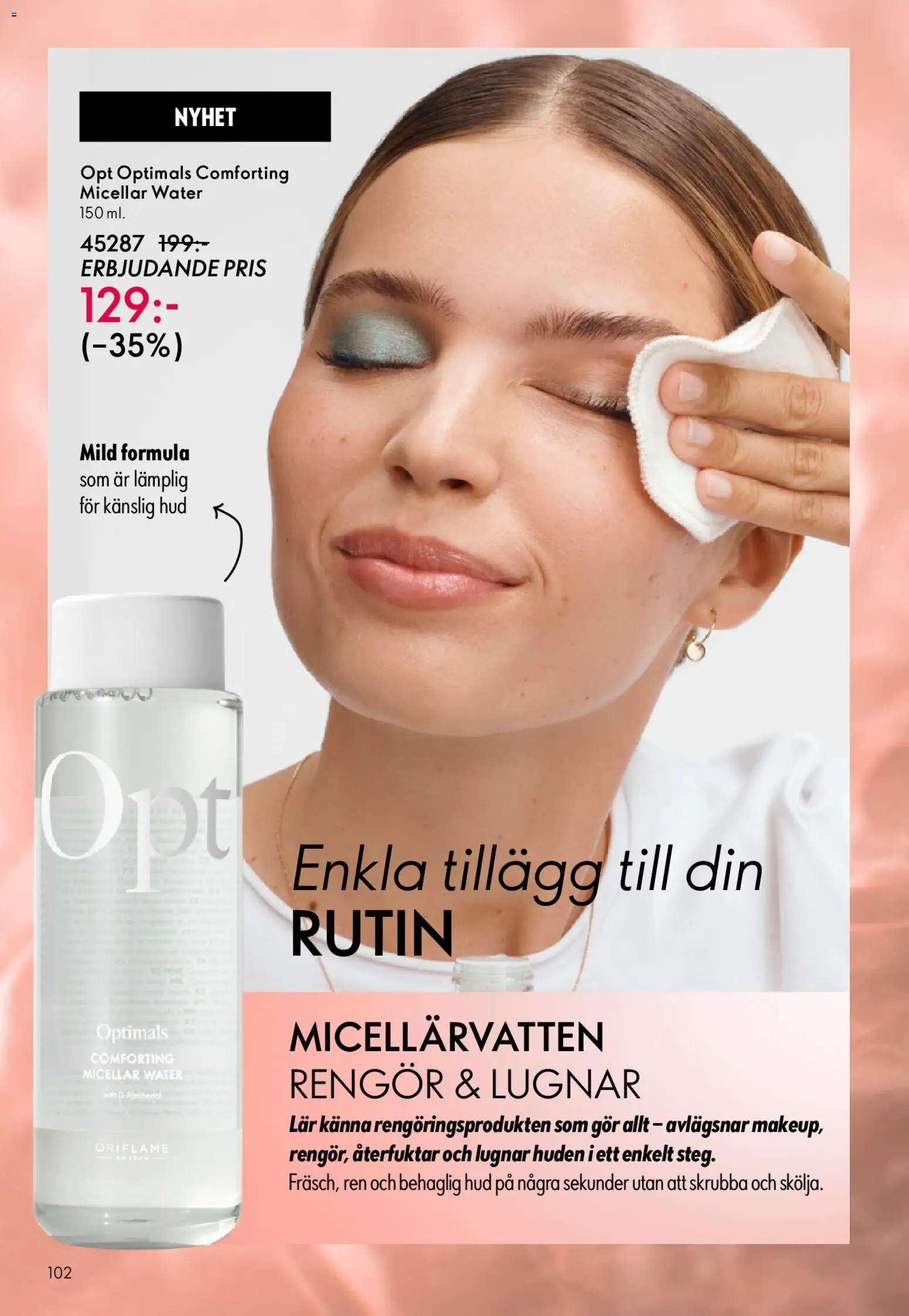 Oriflame reklamblad aktuell från 18.02.2026 | Sida: 102 | Produkter: Micellärvatten