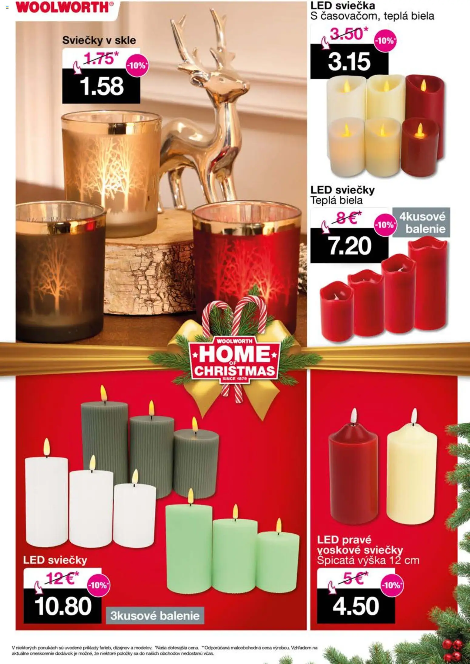 Nové Woolworth akcie – leták je platný od 25.11.2025 | Strana: 22 | Produkty: Led, Sviečky
