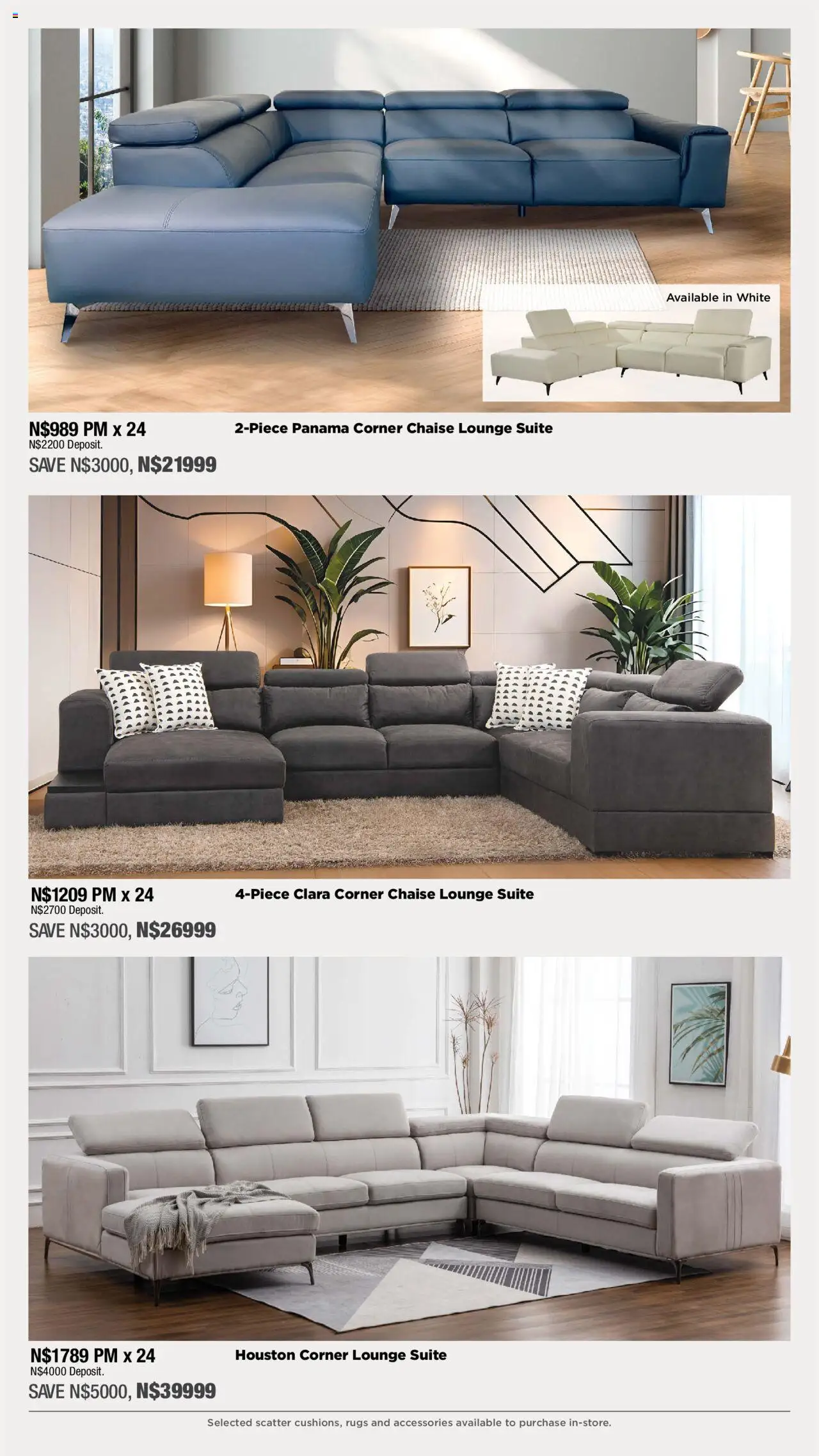 House and Home - Namibia Catalogue │ valid from 09.06.2025 | Page: 3 | Products: Lounge suite, Chaise