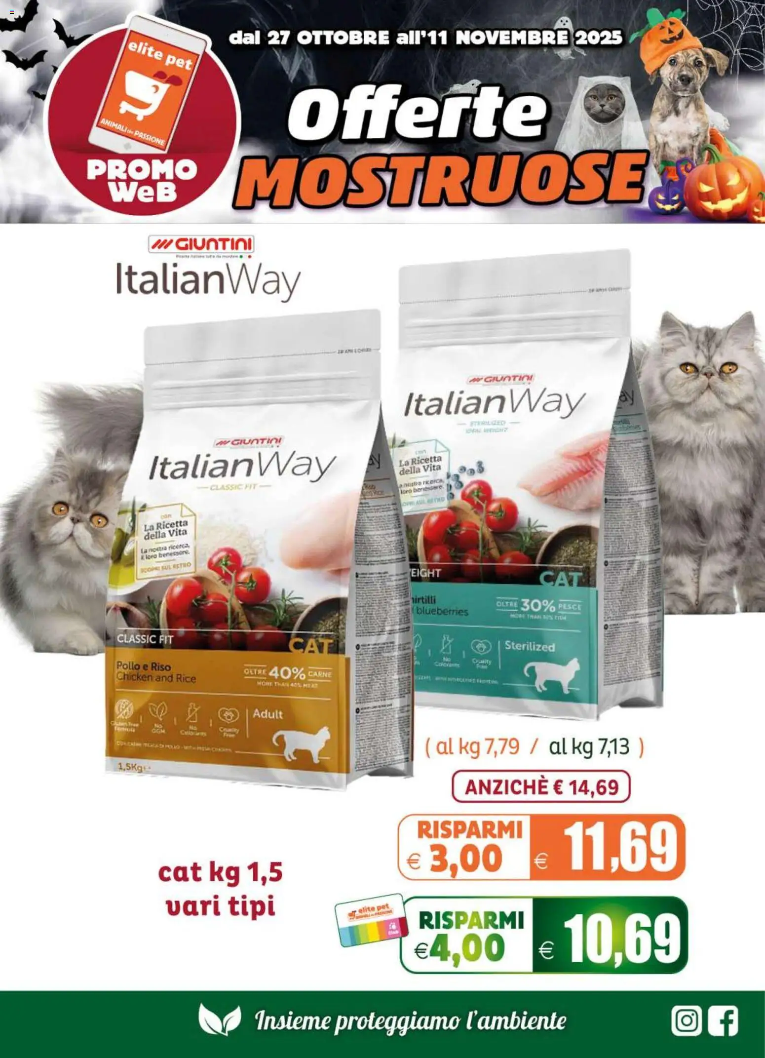 Volantino Elite Supermercati del 27.10.2025 | Pagina: 7 | Prodotti: Pollo, Riso, Pesce, Mirtilli