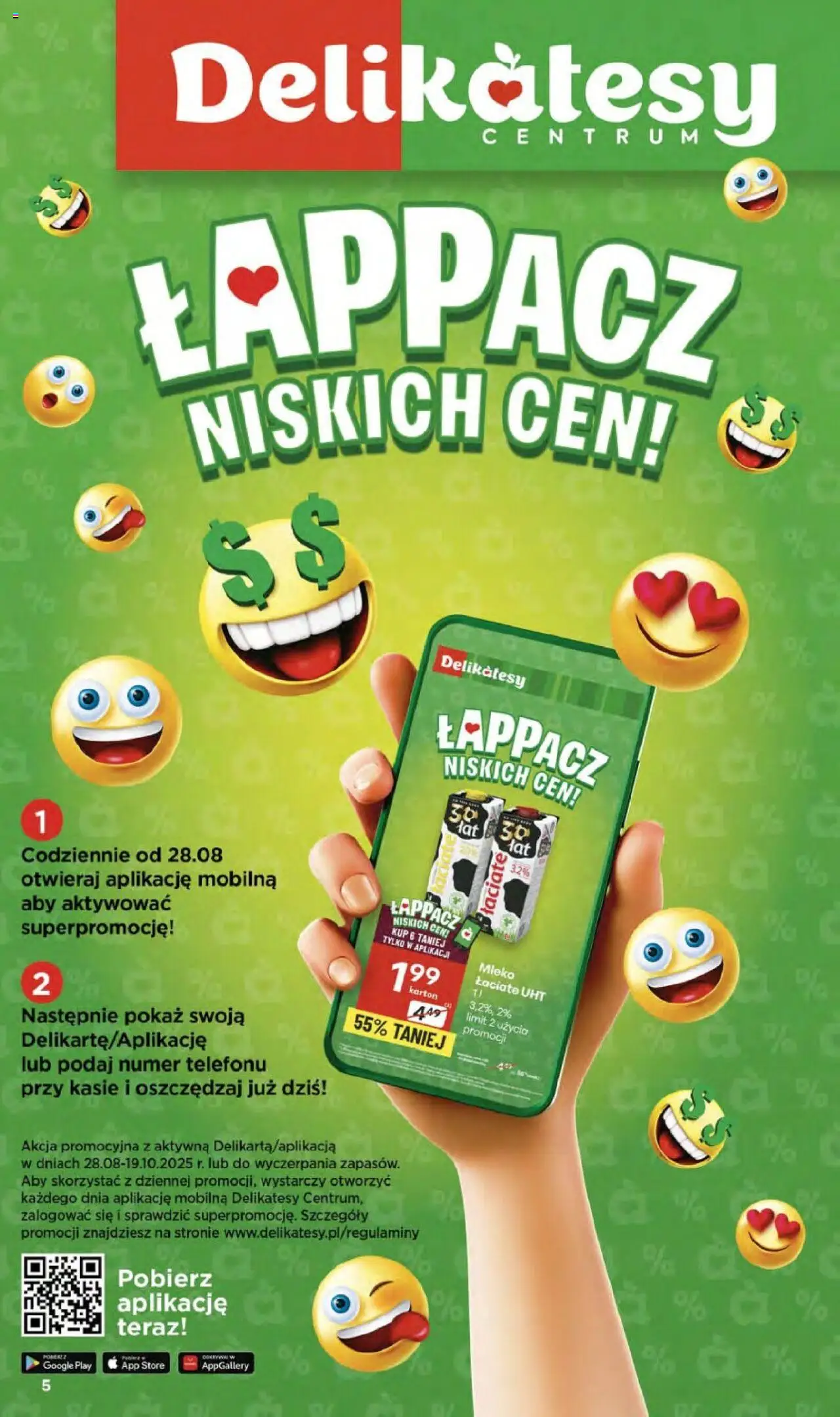Delikatesy Centrum Gazetka - Sklepy Własne od 18.09.2025 | Strona: 5 | Produkty: Delikatesy, Mleko
