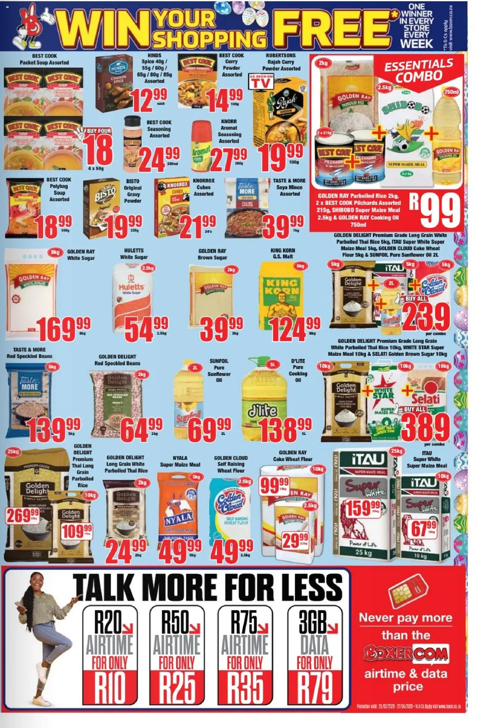 New Boxer catalogue – valid from 23.03.2026 | Page: 9 | Products: Cake, Stock, Soya mince, Sugar