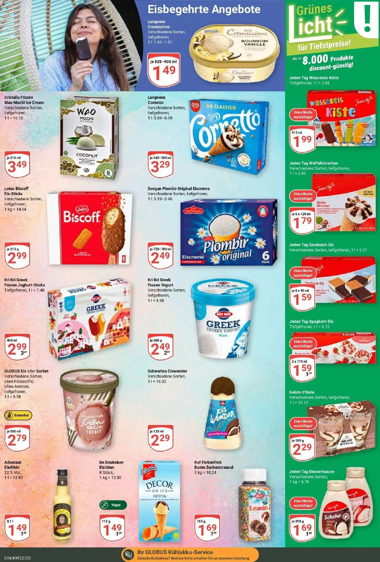 Globus prospekt Homburg-Einöd	 - gültig ab dem 25.05.2025 | Seite: 13 | Produkte: Cremissimo, Eiscreme, Bourbon, Mochi
