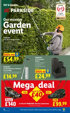 Preview of Lidl - Weekly valid from 23.04.2026 | Page: 18 | Products: Planter, Handle, Hedge trimmer