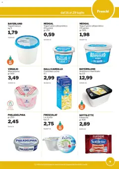 Volantino Sogegross del 16.07.2025 | Pagina: 9 | Prodotti: Yogurt greco, Burro, Ricotta, Mascarpone