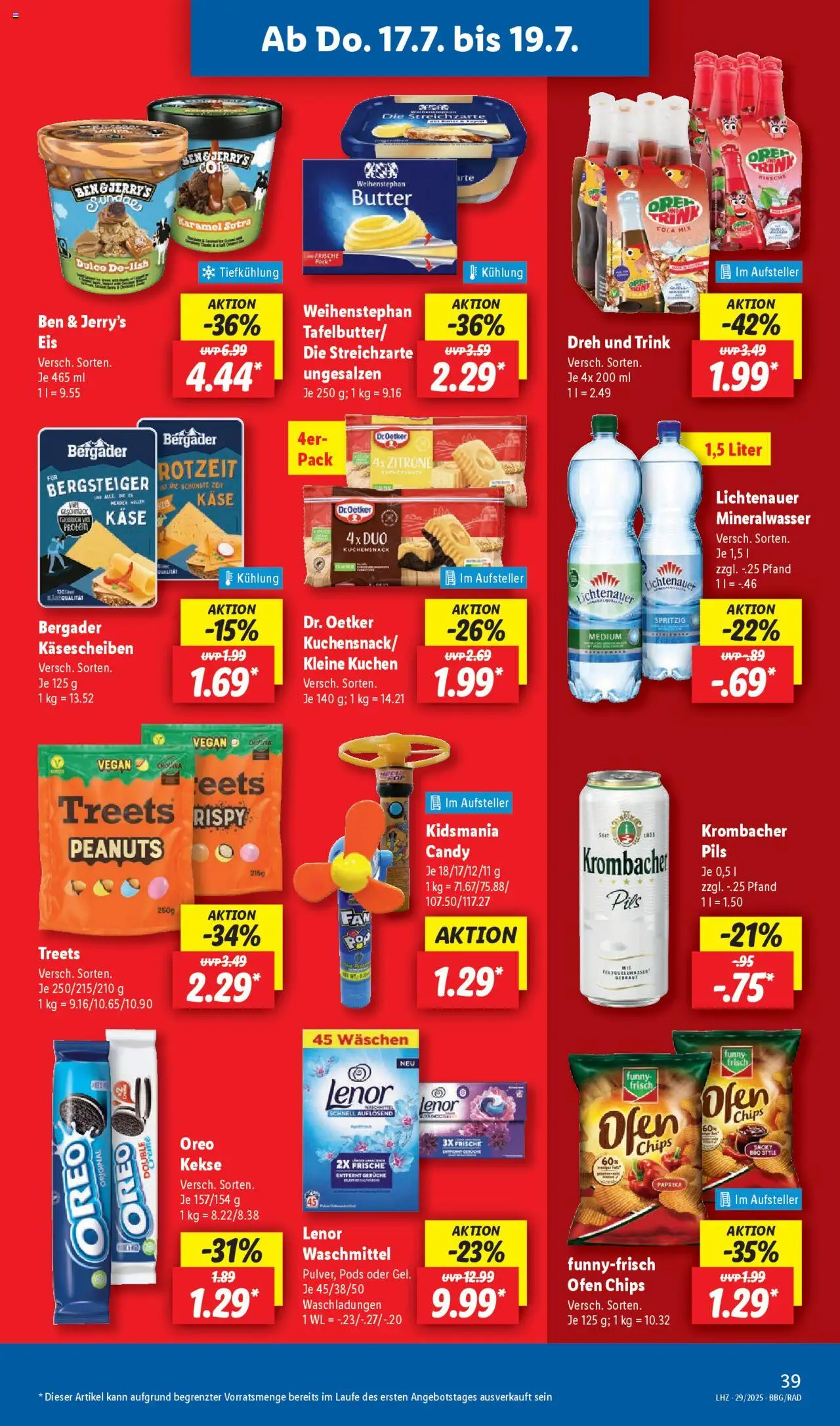 Lidl Prospekt Bernsdorf - gültig ab dem 14.07.2025 | Seite: 57 | Produkte: Cola, Käse, Funny frisch, Chips