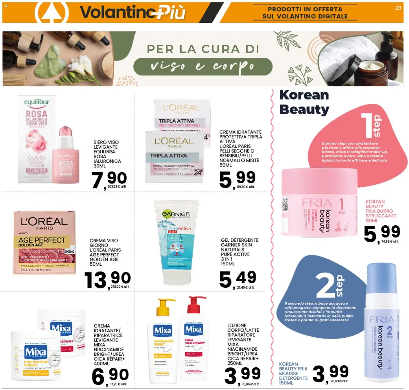 Volantino Interspar del 28.04.2026 | Pagina: 23 | Prodotti: Crema, Detergente, Crema viso, Scrub