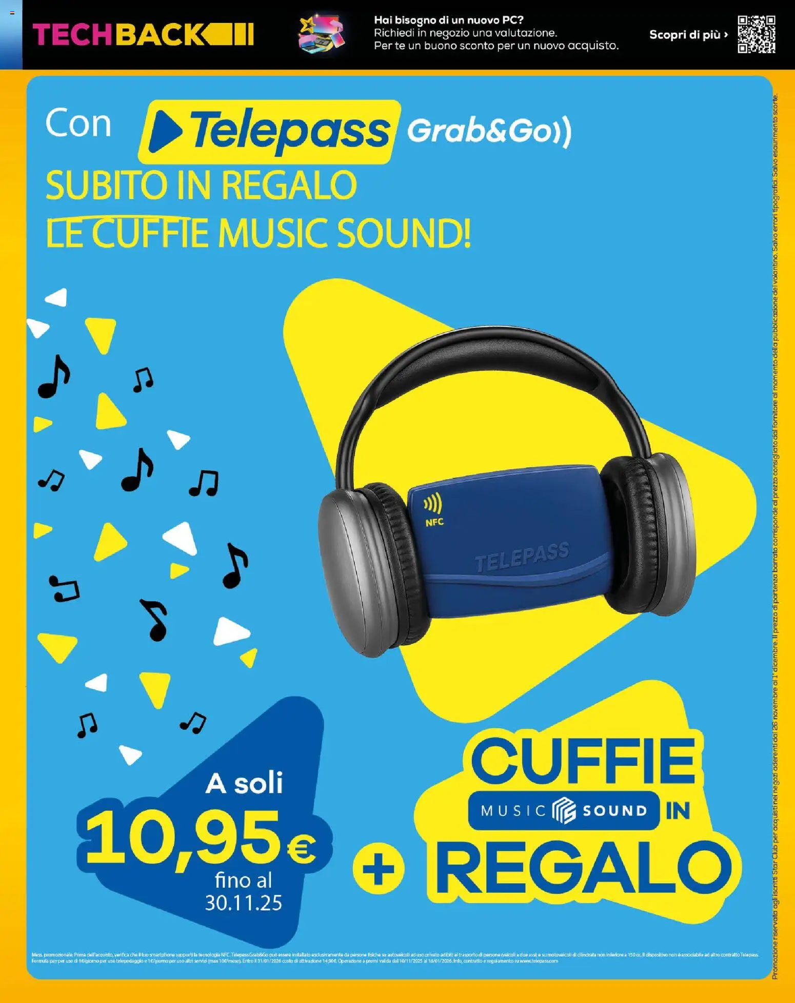 Volantino Euronics del 26.11.2025 | Pagina: 19 | Prodotti: Tè, Smartphone, PC, Cuffie