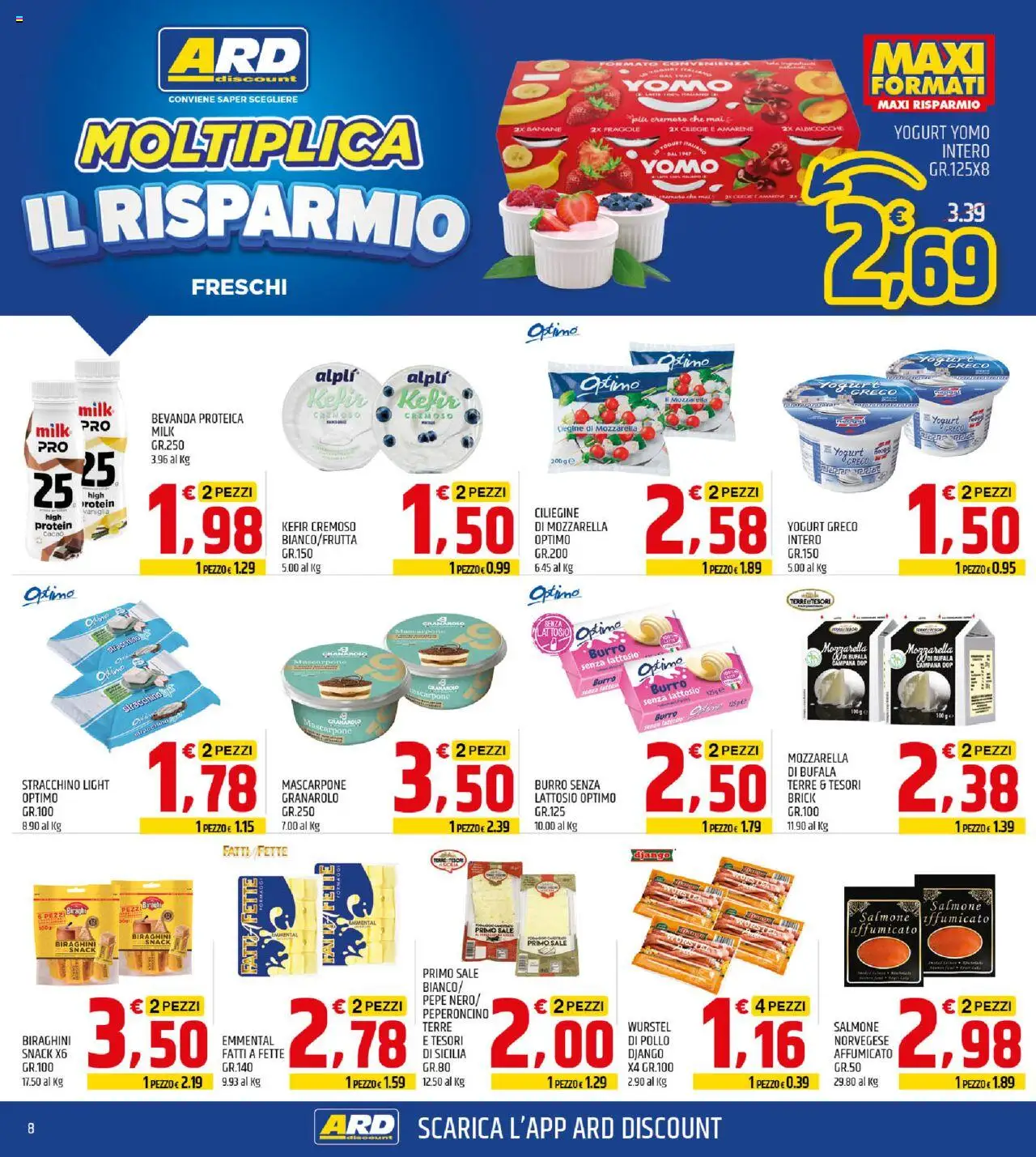 Volantino ARD Discount del 07.08.2025 | Pagina: 8 | Prodotti: Banane, Fragole, Pepe, Cacao
