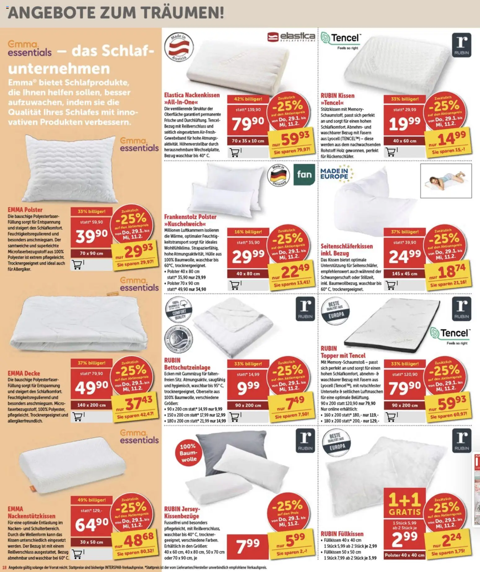 Interspar Flugblatt - Burgenland gültig ab 29.01.2026 | Seite: 19 | Produkte: Hülle, Trockner, Kissen, Decke