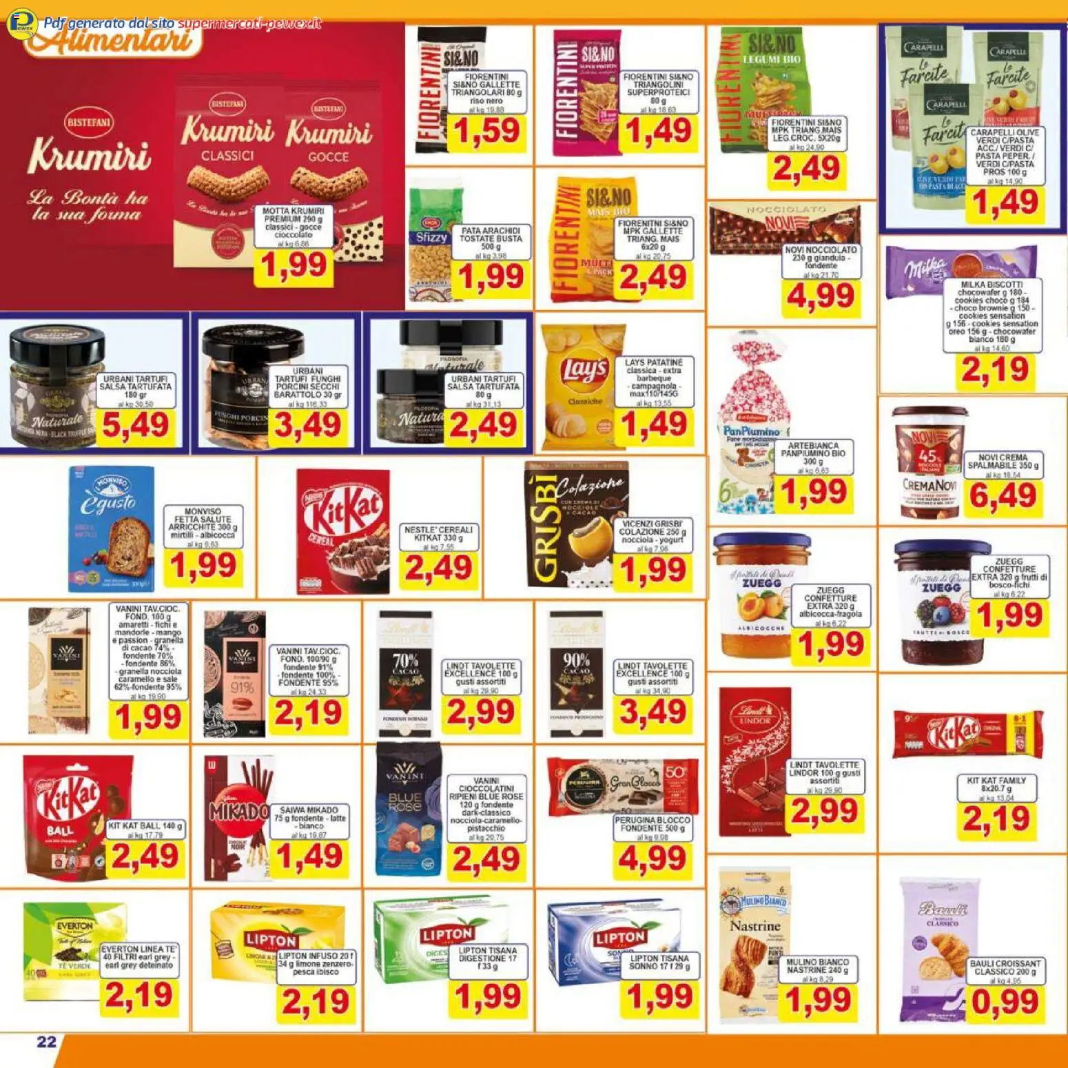 Volantino Pewex del 06.12.2025 | Pagina: 22 | Prodotti: Salsa, Sale, Olive, Cioccolatini