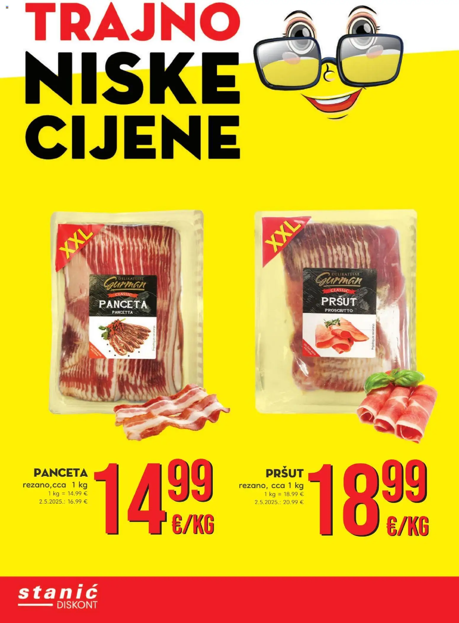 Stanić Diskont katalog | vrijedi od 17.02.2026 | Stranica: 2 | Proizvodi: Pršut, Panceta