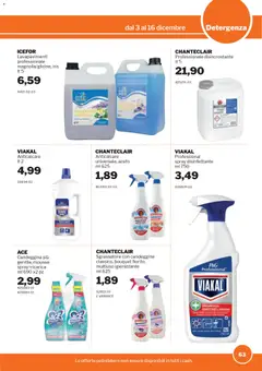 Anteprima del volantino Volantino Sogegross	 valido a partire dal 03.12.2025 | Pagina: 63 | Prodotti: Spray disinfettante, Detergente, Anticalcare, Aceto
