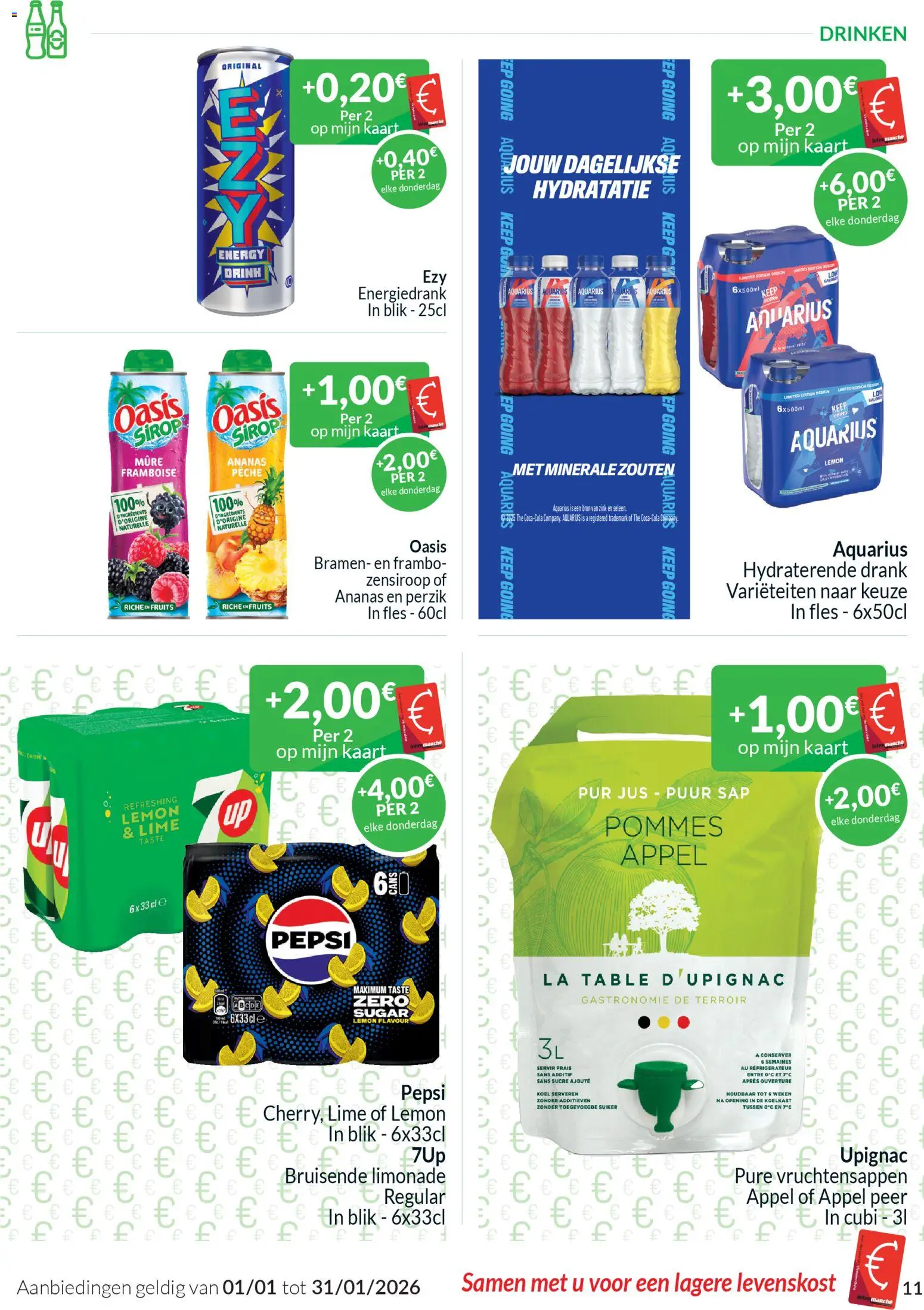 {H1} | Pagina: 11 | Producten: Sap, Pepsi, Koelkast, La