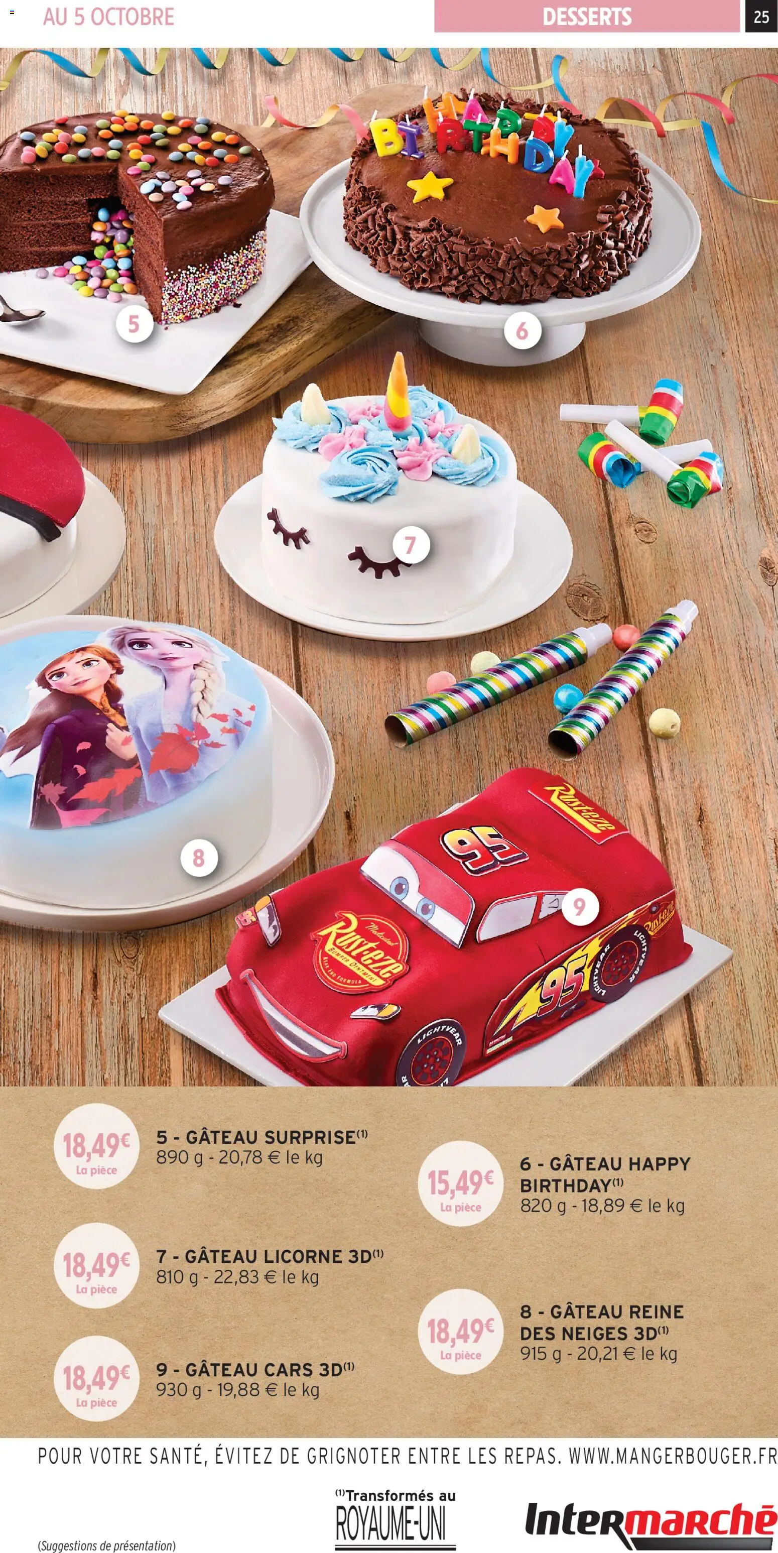 {H1} | Page: 25 | Produits: Gâteau Reine des Neiges