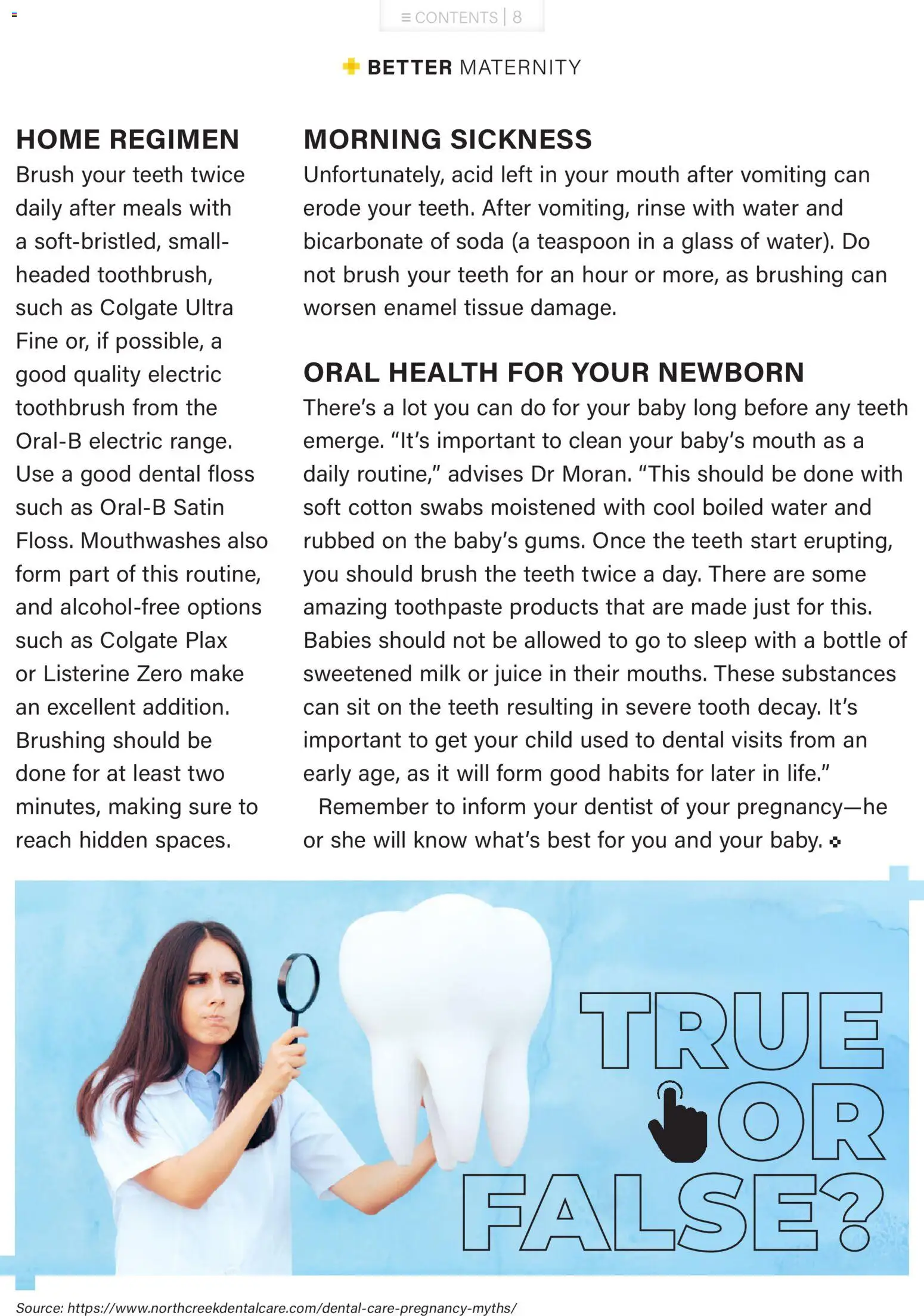 New Baby City catalogue – valid from 01.03.2026 | Page: 8 | Products: Bicarbonate of soda, Brush, Toothpaste, Water