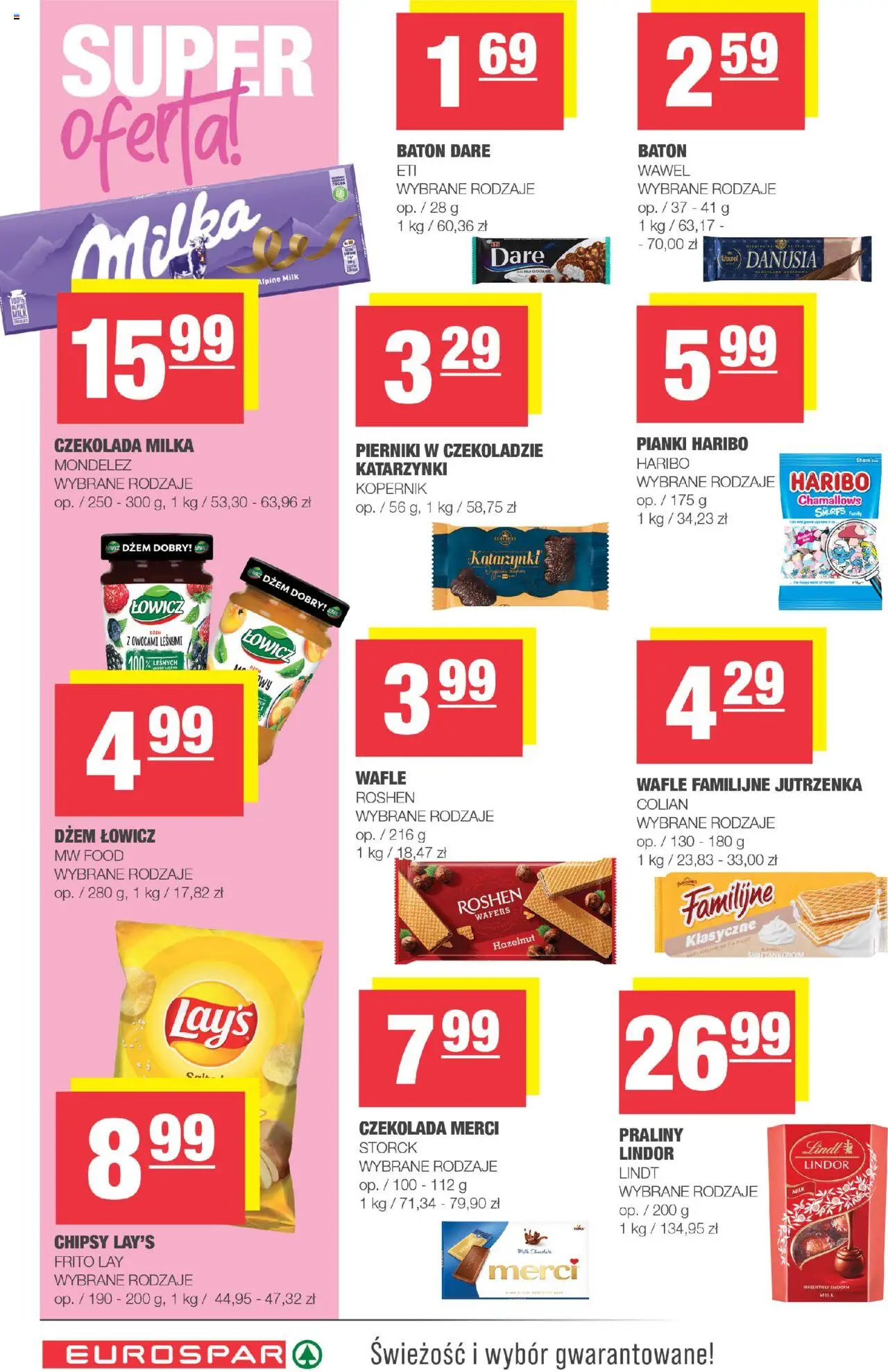 Spar Gazetka - Eurospar od 10.09.2025 | Strona: 12 | Produkty: Czekolada merci, Wafle, Pierniki w czekoladzie, Dżem