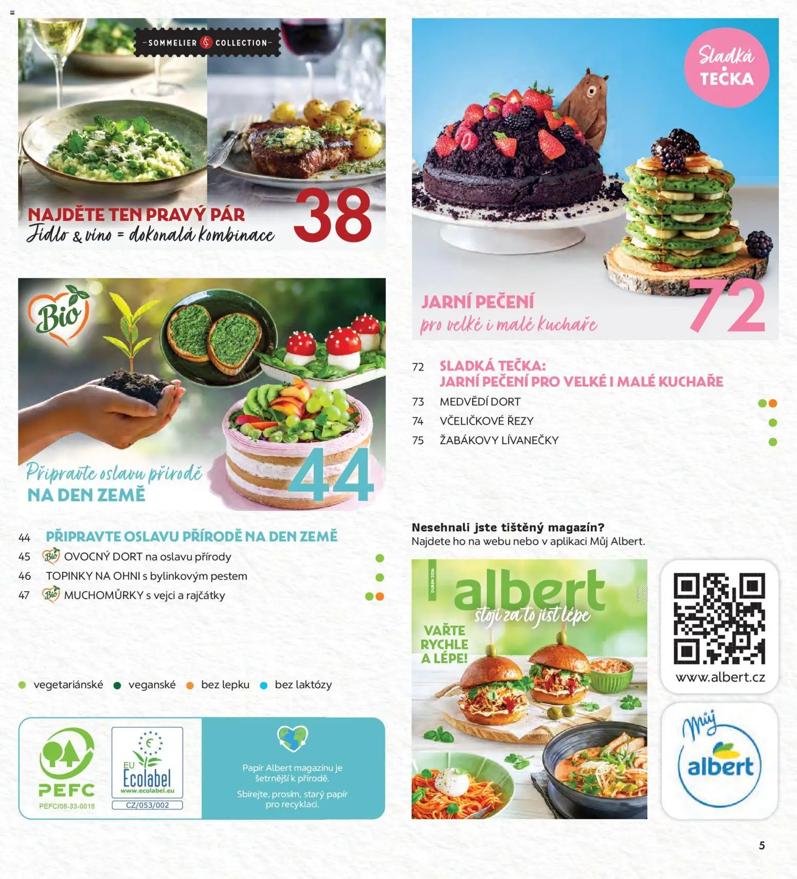 Albert magazín od 01.04.2026 | Strana: 5 | Produkty: Víno, Dort