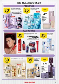 Pré-visualização Continente - Beleza Inspira-te para uma pele radiante válido de 17.03.2026 | Página: 3 | Produtos: Sérum, Colágeno, Vitamina c, Creme