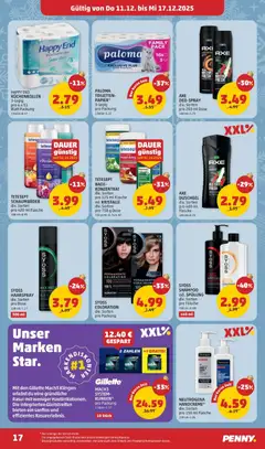 Penny Markt Flugblatt ab 11.12.2025 gültig | Seite: 17 | Produkte: Bad, Shampoo, Spülung, Grat