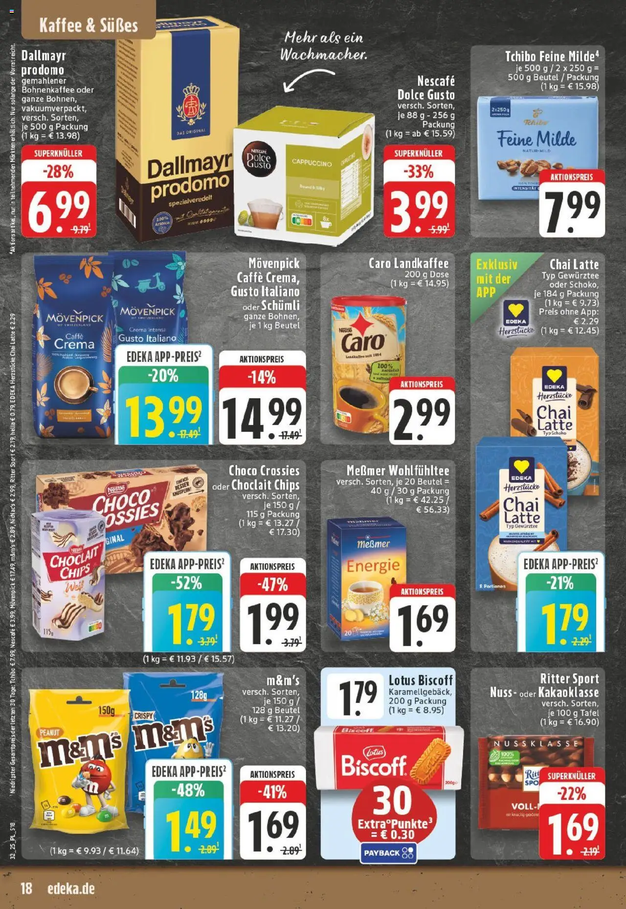 Edeka prospekt Düsseldorf-Derendorf	 - gültig ab dem 03.08.2025 | Seite: 18 | Produkte: Nescafe, Kaffee, Ritter sport, Chips