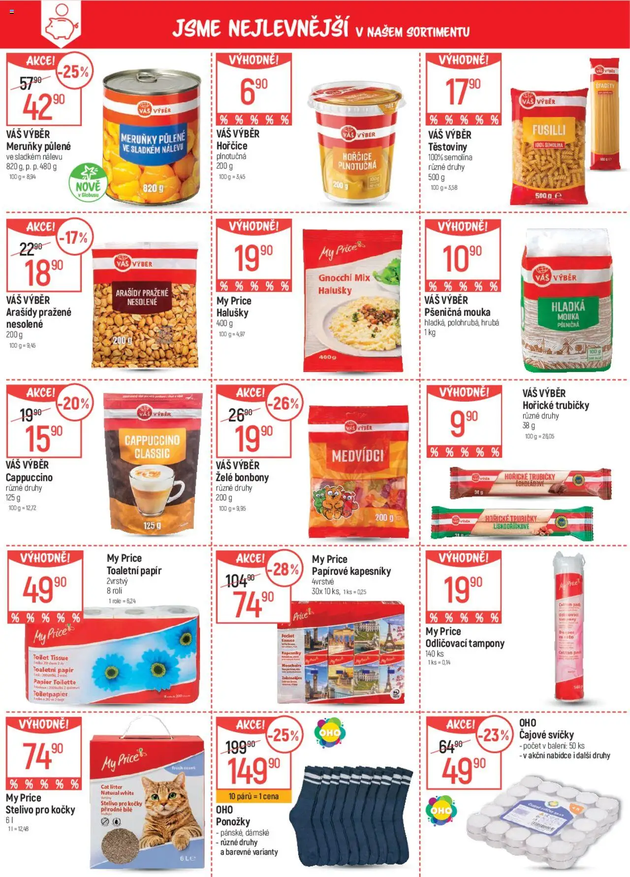 Globus leták od 10.09.2025 | Strana: 4 | Produkty: Hořčice, Mouka, Tampony, Semolina