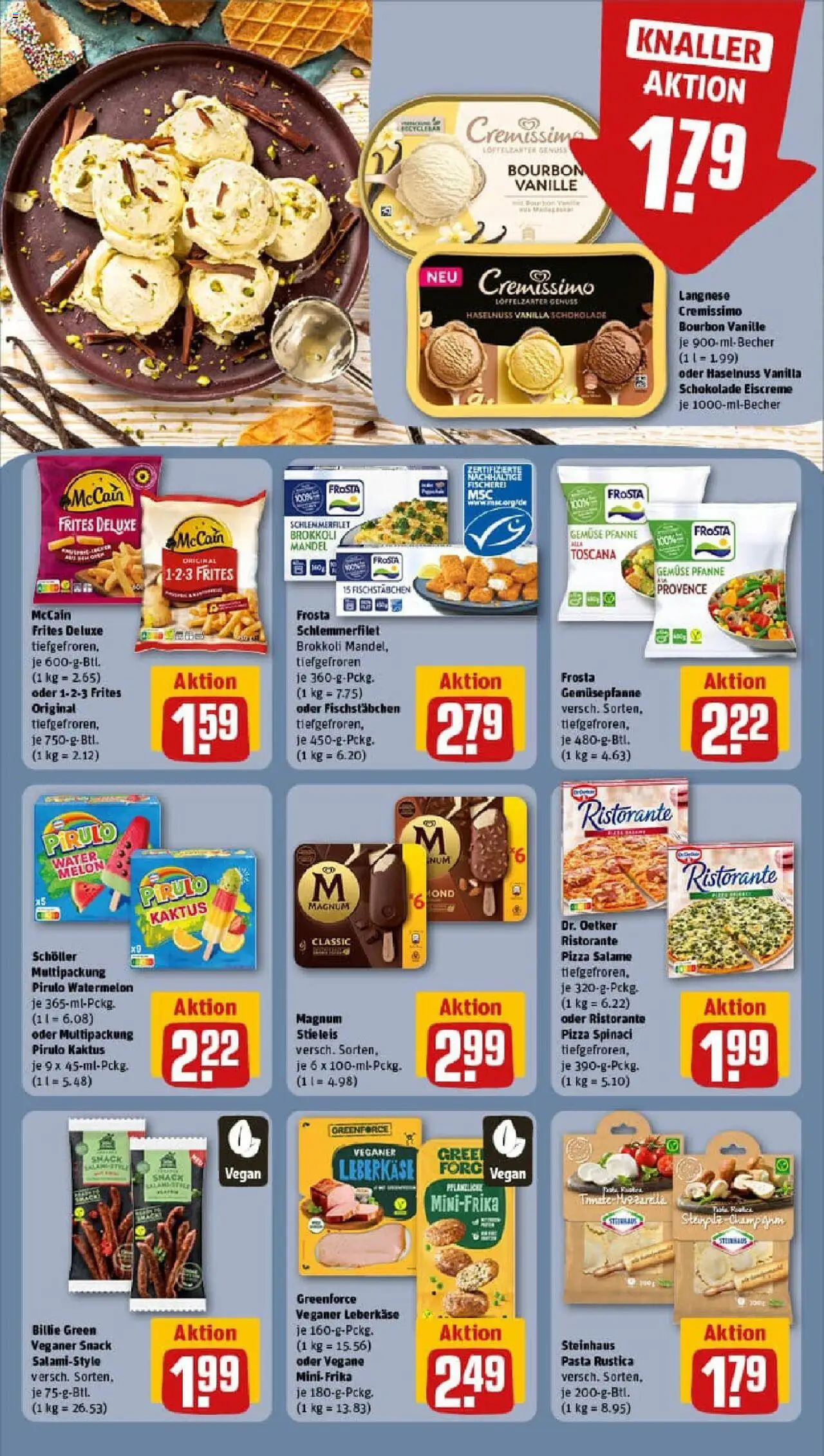 Rewe prospekt Gnarrenburg	 – gültig ab 13.10.2025 | Seite: 14 | Produkte: Ristorante, Langnese cremissimo, Frosta, Pasta