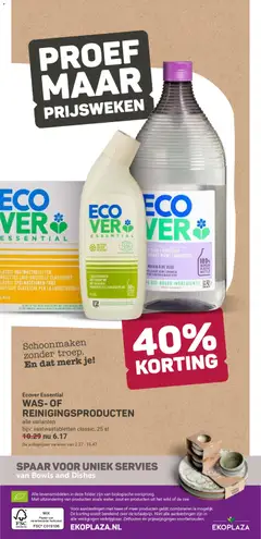 Ekoplaza - Folder week 49 - Voorbeeld van een folder van Ekoplaza, geldig van 03.12.2025 | Pagina: 22 | Producten: Servies, Papier, Handzeep, Kávéfehérítő