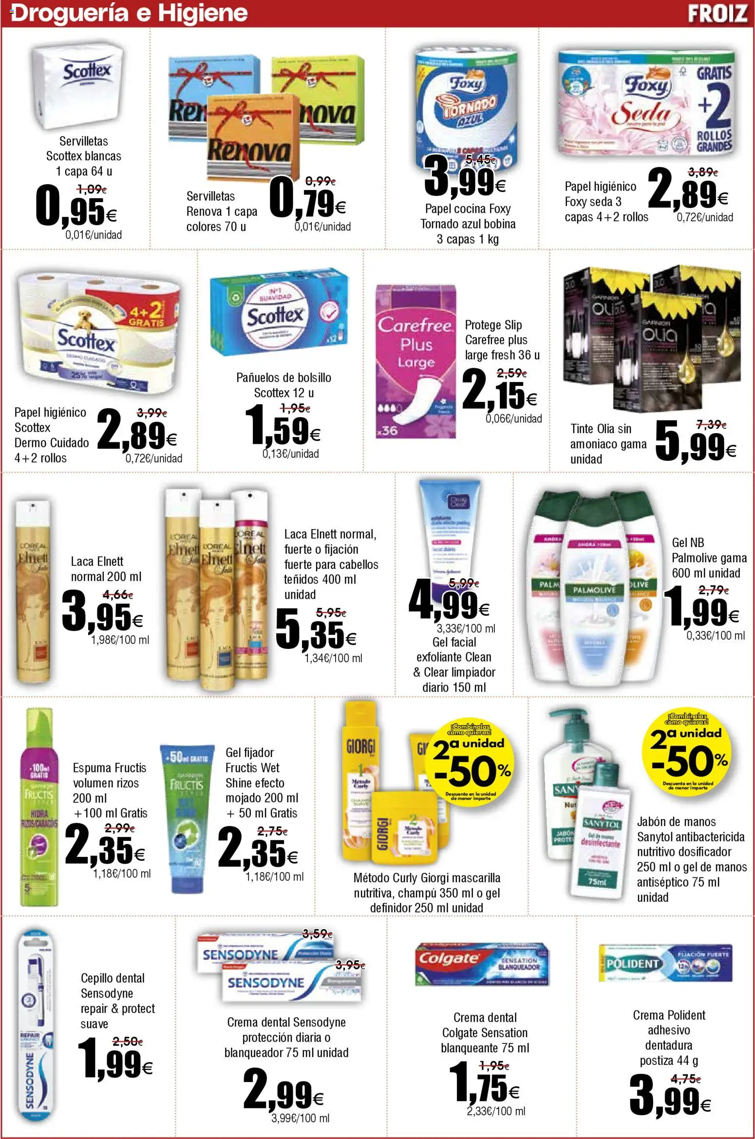 Froiz folleto │ válido desde el 11.02.2026 | Página: 19 | Productos: Cepillo, Champú, Papel higienico, Γαύρος