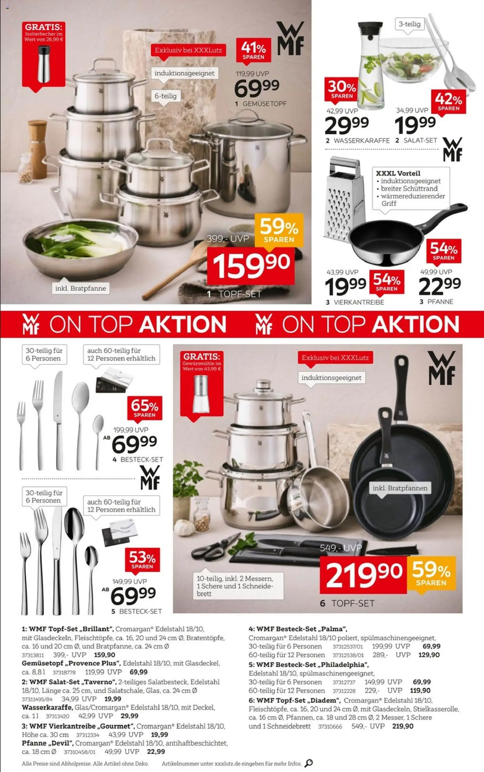 XXXLutz WMF Aktion – gültig ab 29.03.2026 | Seite: 2 | Produkte: Top