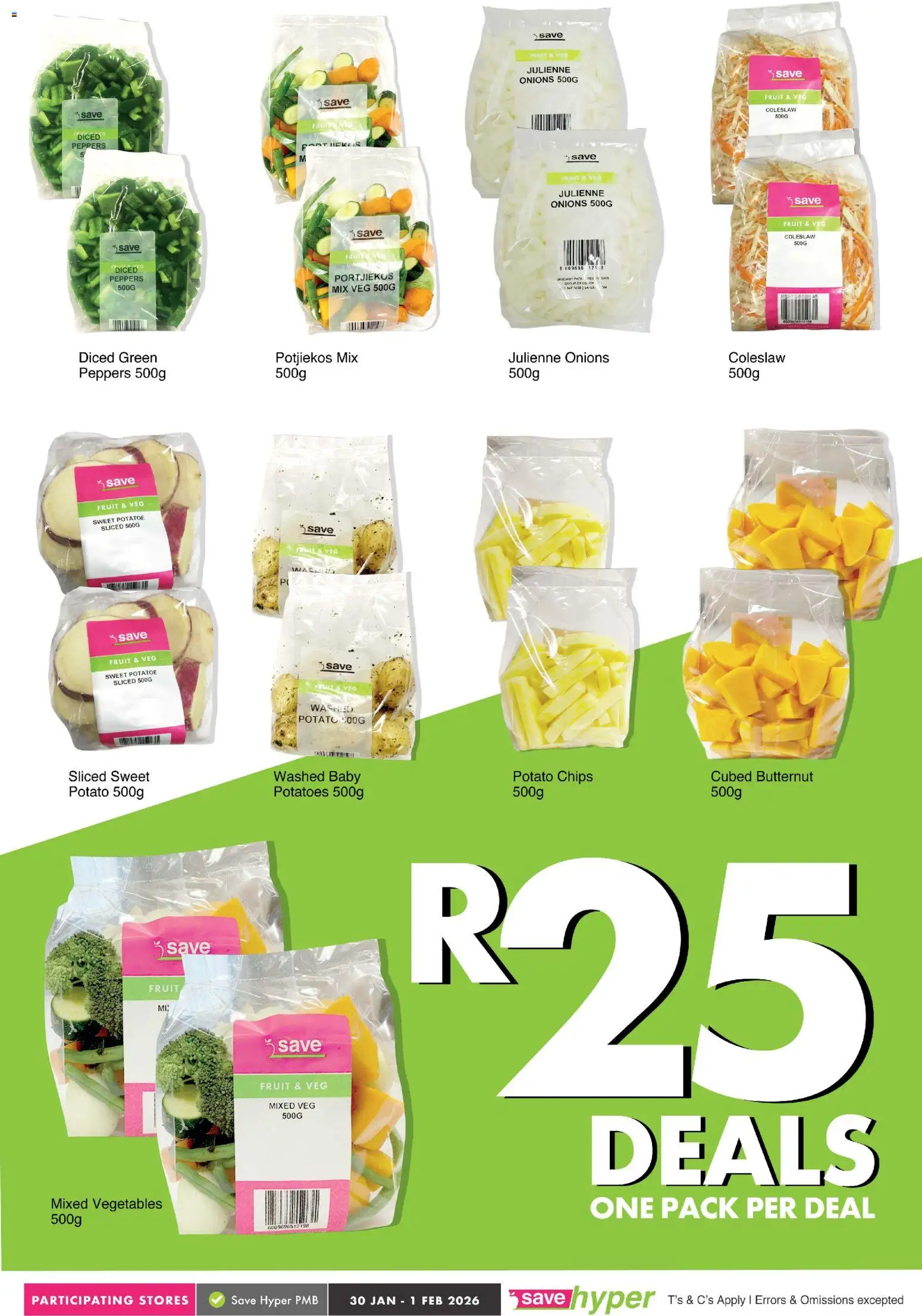 New Save catalogue – valid from 30.01.2026 | Page: 3 | Products: Potatoes, Onions, Vegetables, Fruit