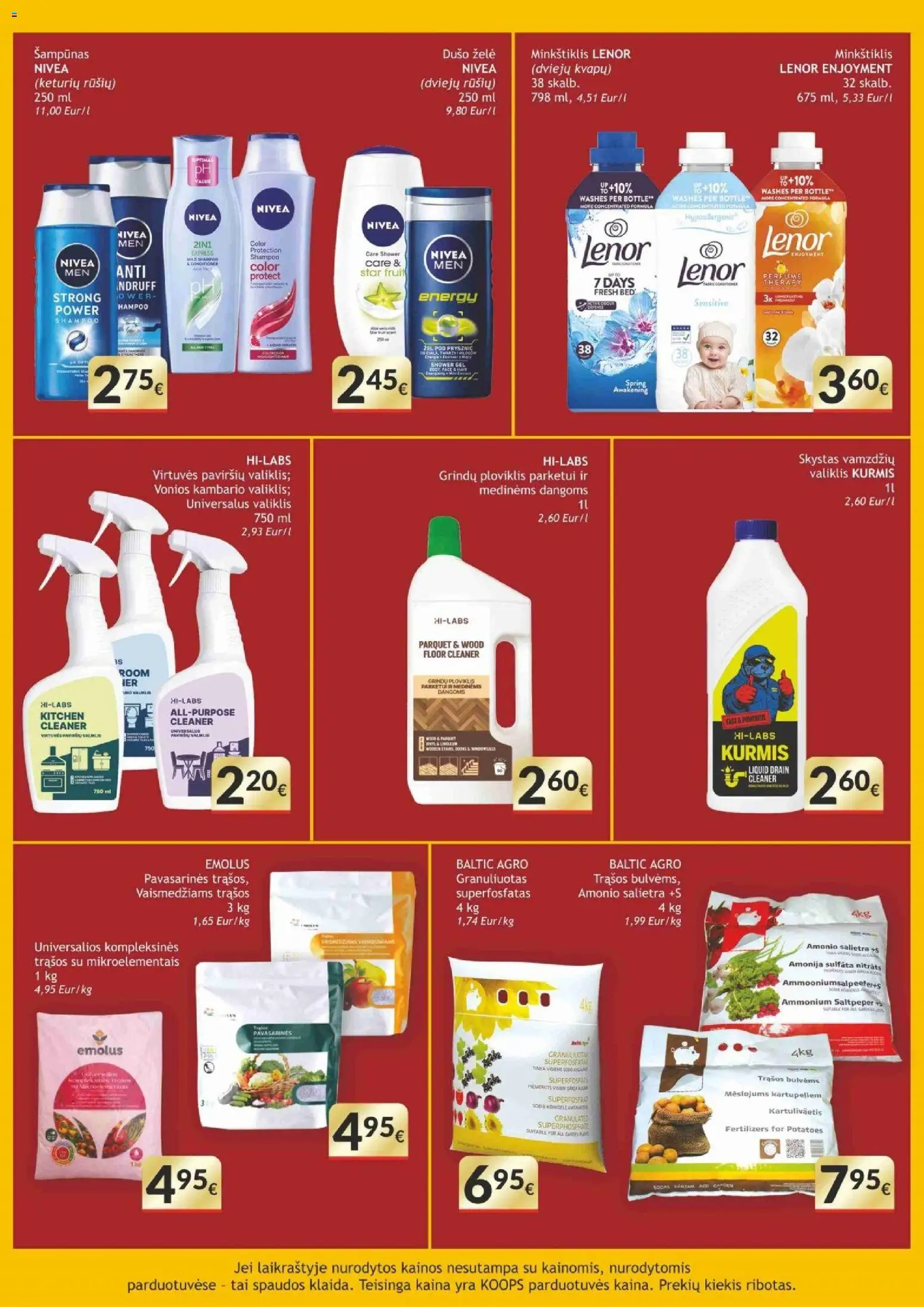 Koops akcijos nuo 30.03.2026 | Puslapis: 20 | Prekių: Šampūnas, Dušo želė, Ploviklis