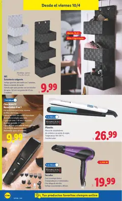 Vista previa Lidl folleto de bazar válido desde el 06.04.2026 | Página: 14 | Productos: Aceite, Bolsa, Marco, Plancha