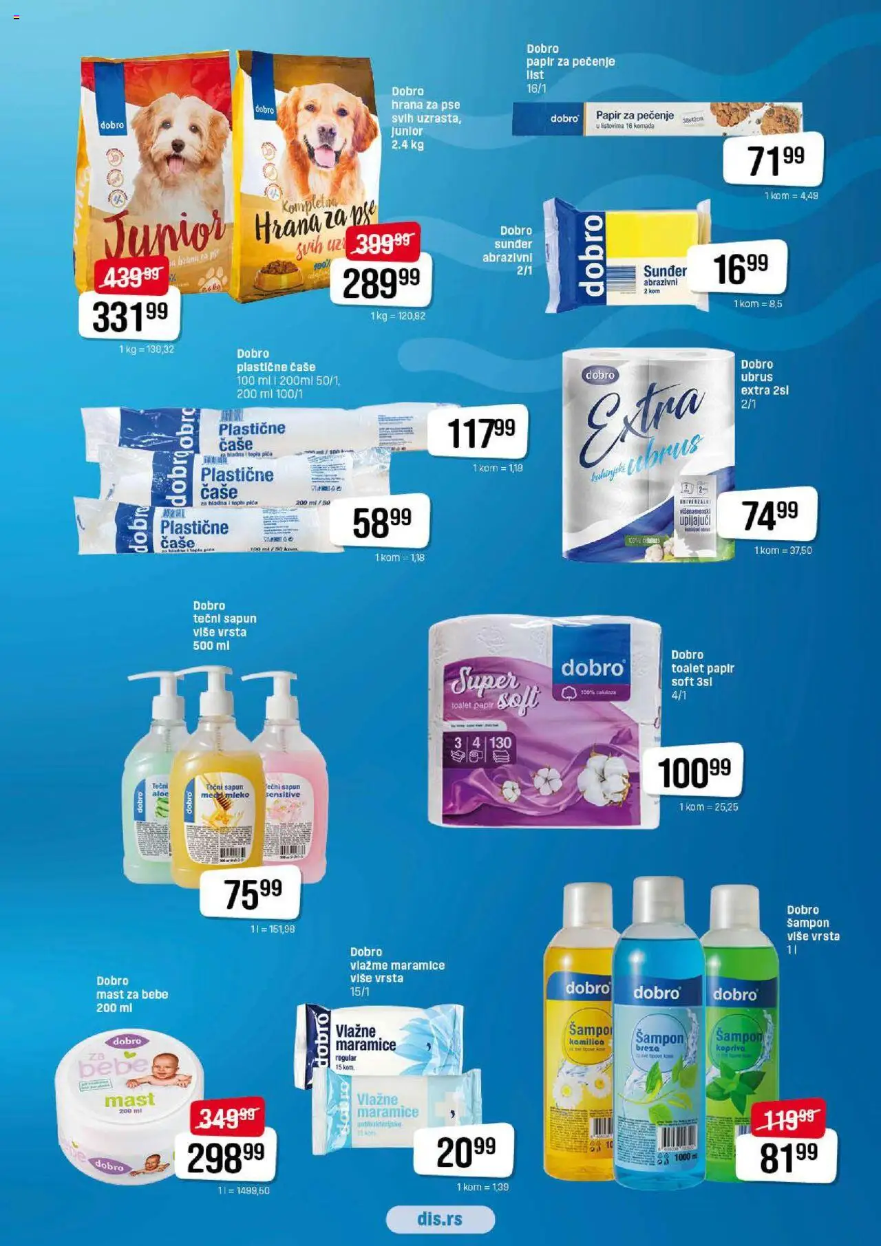 DIS katalog - važi od 28.08.2025 | Strana: 2 | Proizvode: Ubrus, Šampon, Pica, Sapun