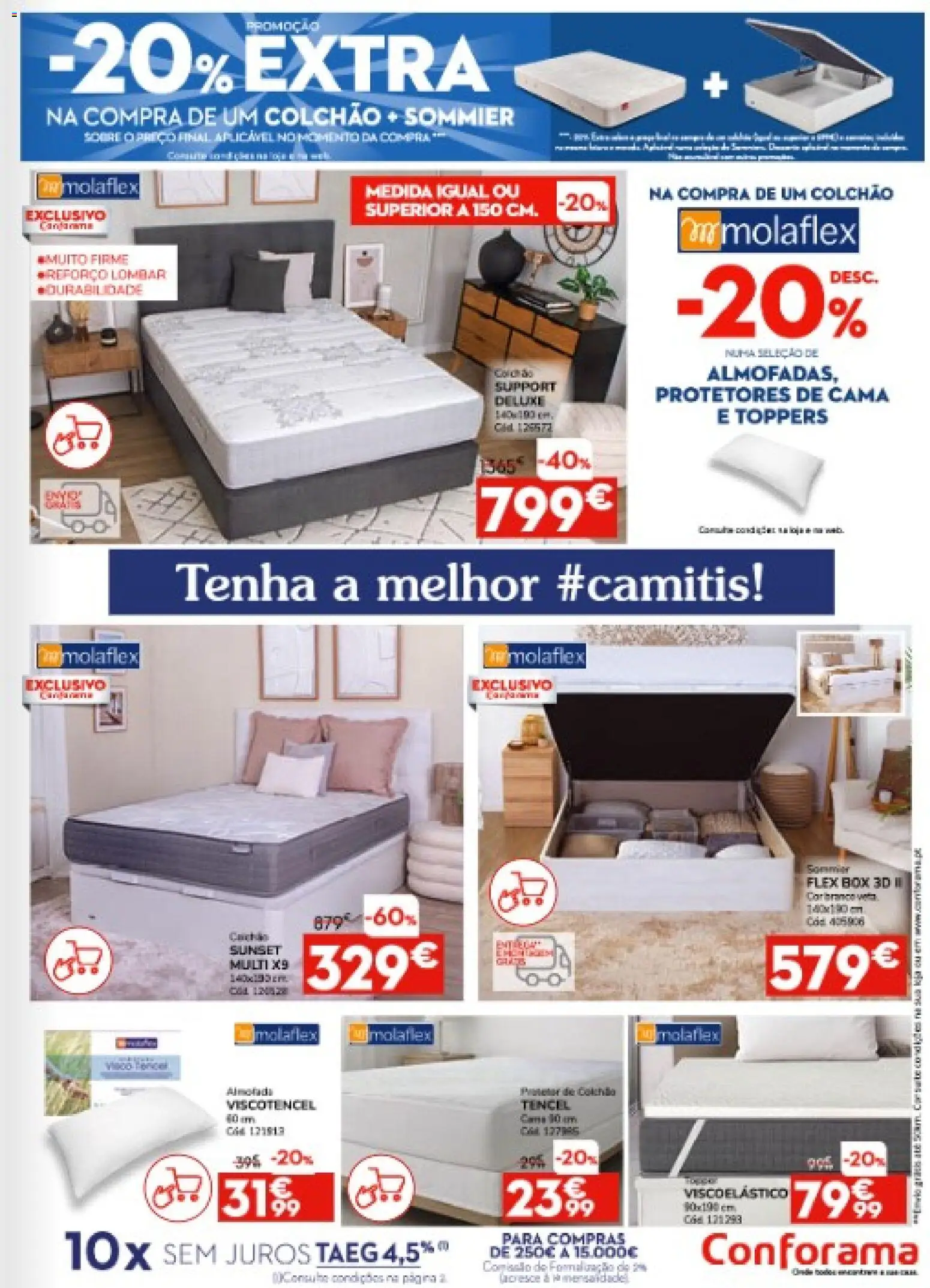 Conforama folheto │ válido de 05.02.2026 | Página: 5 | Produtos: Cama, Colchão