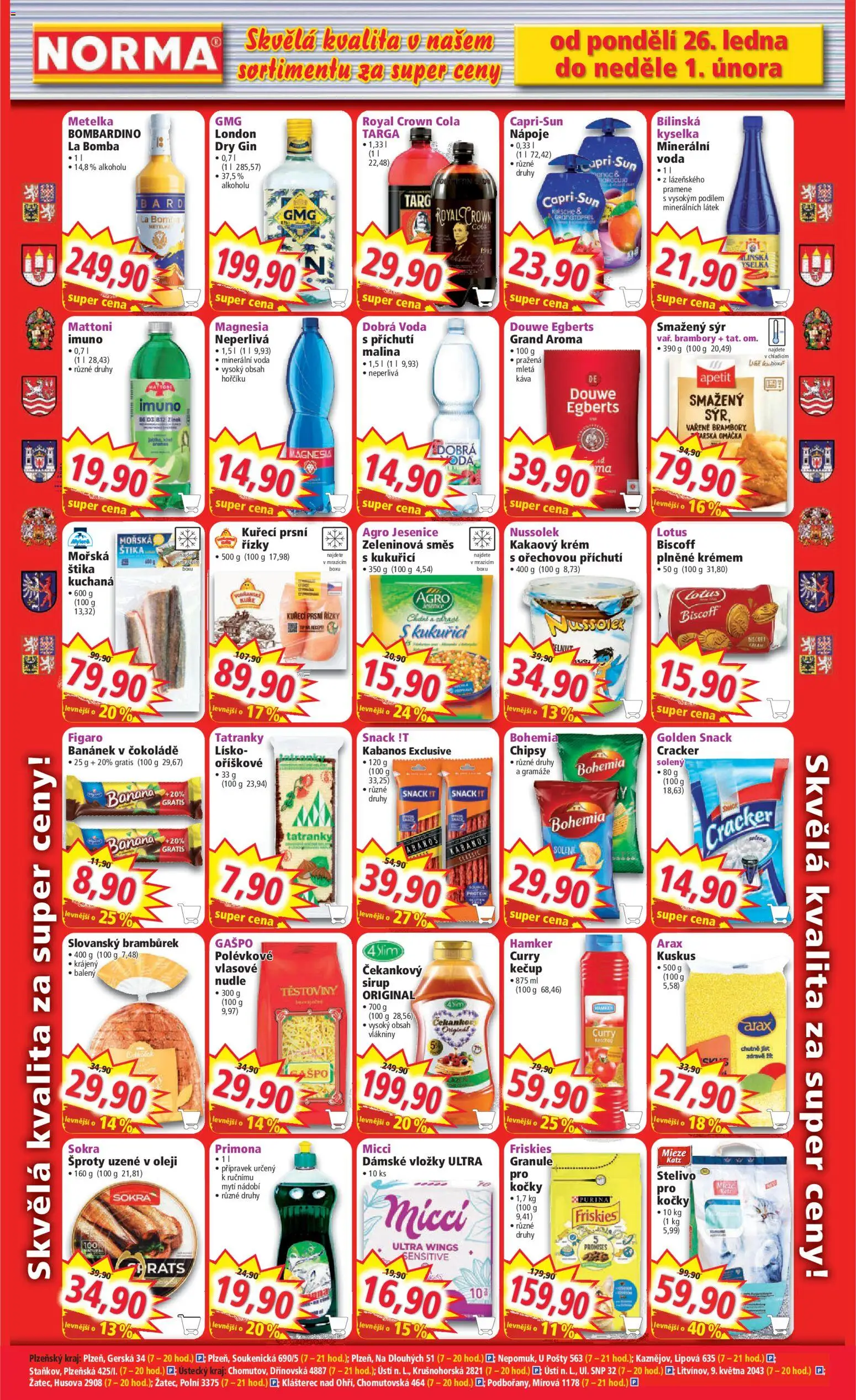 Norma leták od 26.01.2026 | Strana: 6 | Produkty: Voda, Nádobí, Stelivo, Nudle