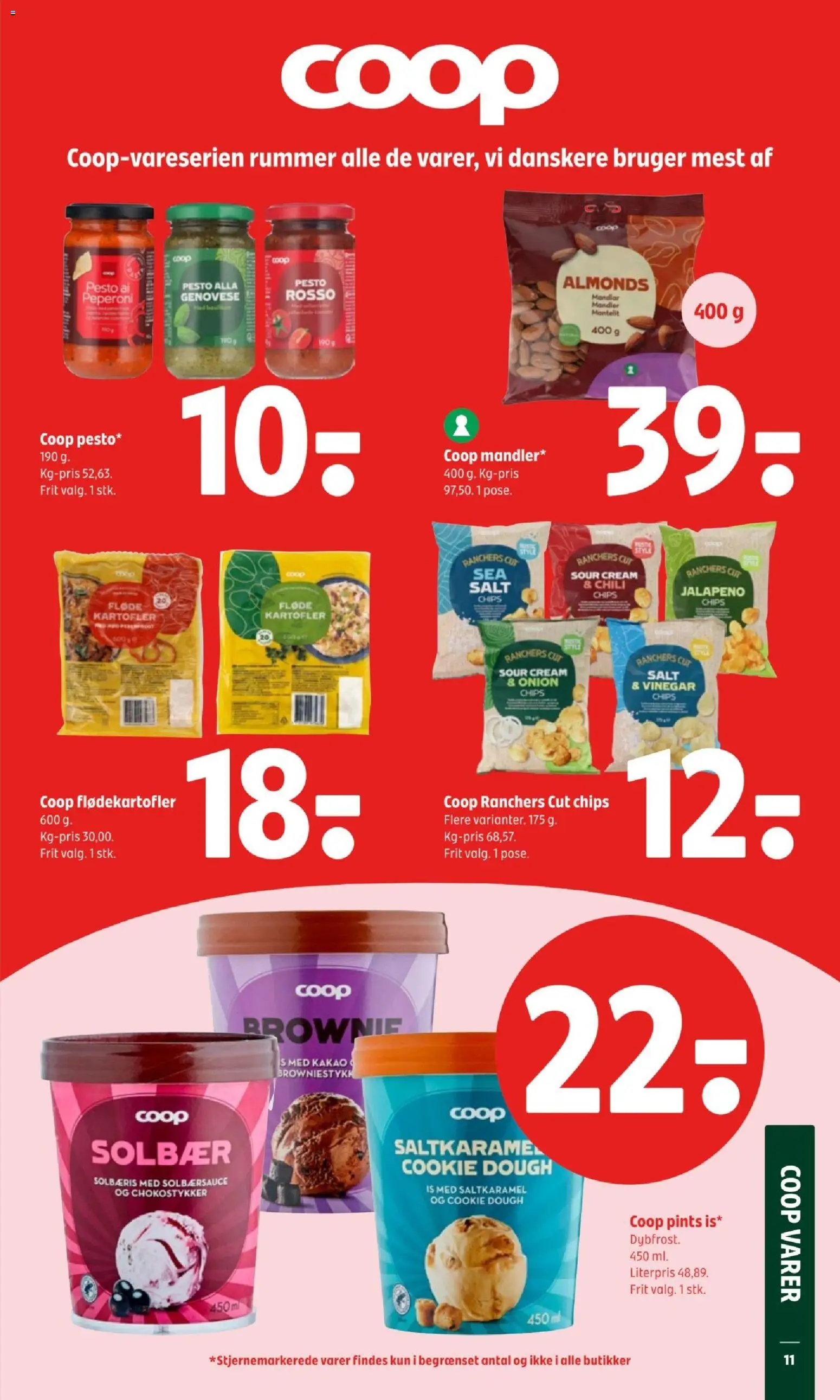 Coop 365 tilbudsavis – gyldig fra 08.01.2026 | Side: 13 | Produkter: Chips, Fløde, Salt, Solbær