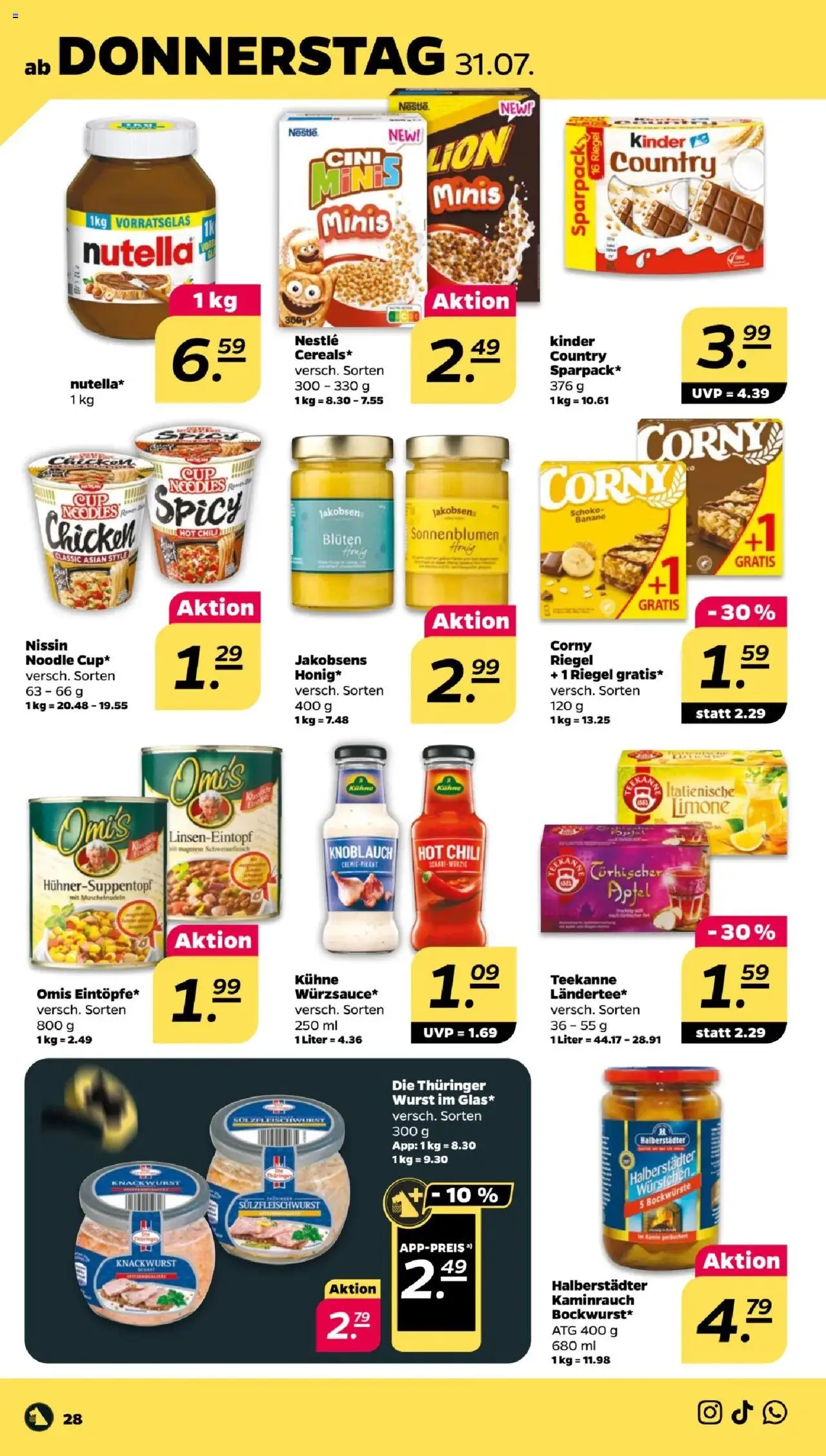 Netto Prospekt 	 - gültig ab dem 28.07.2025 | Seite: 30 | Produkte: Äpfel, Wurst, Knoblauch, Chili
